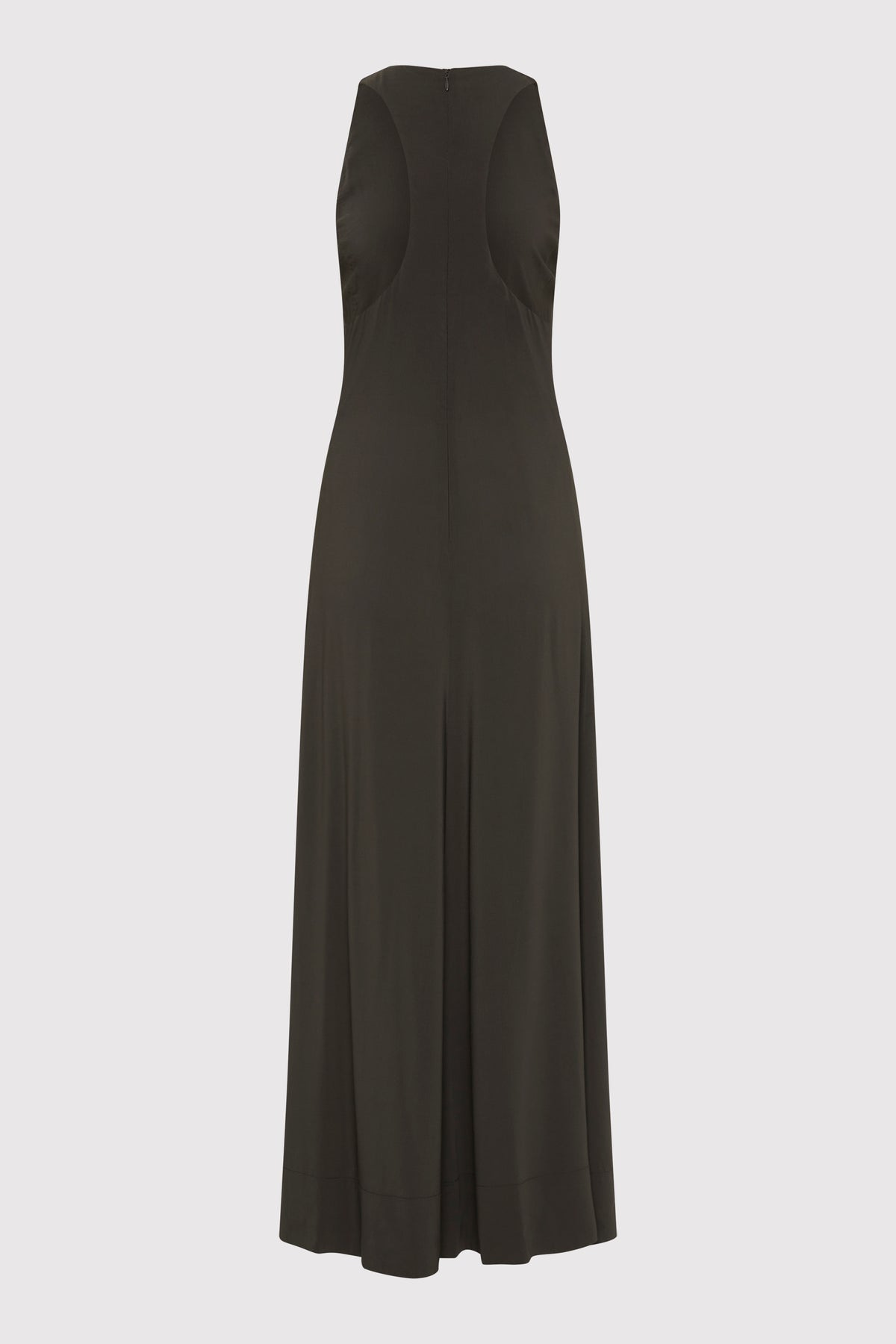 Cut Away Maxi Dress - Black Olive - 8