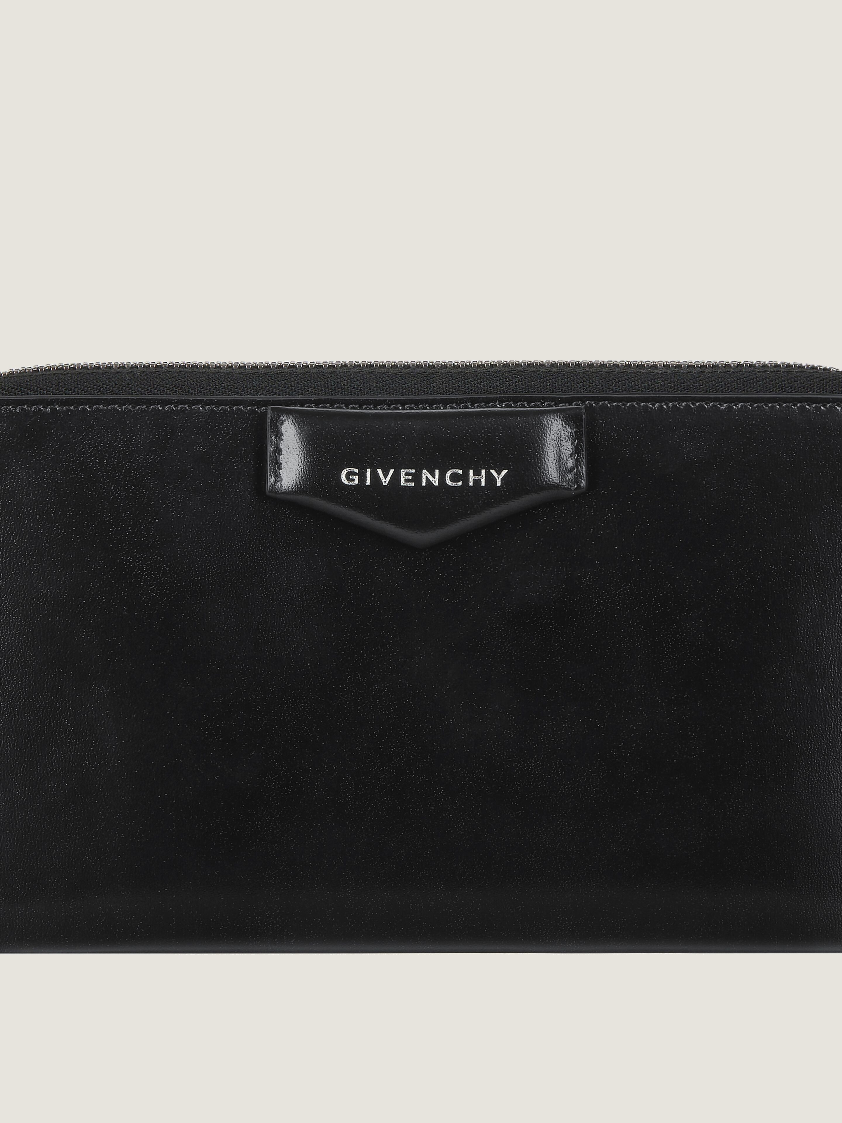 ANTIGONA ZIPPED WALLET IN BOX LEATHER - 5