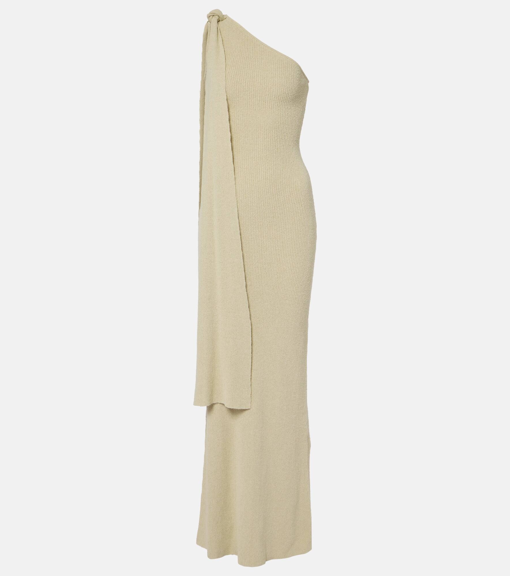 Dara one-shoulder draped maxi dress - 1