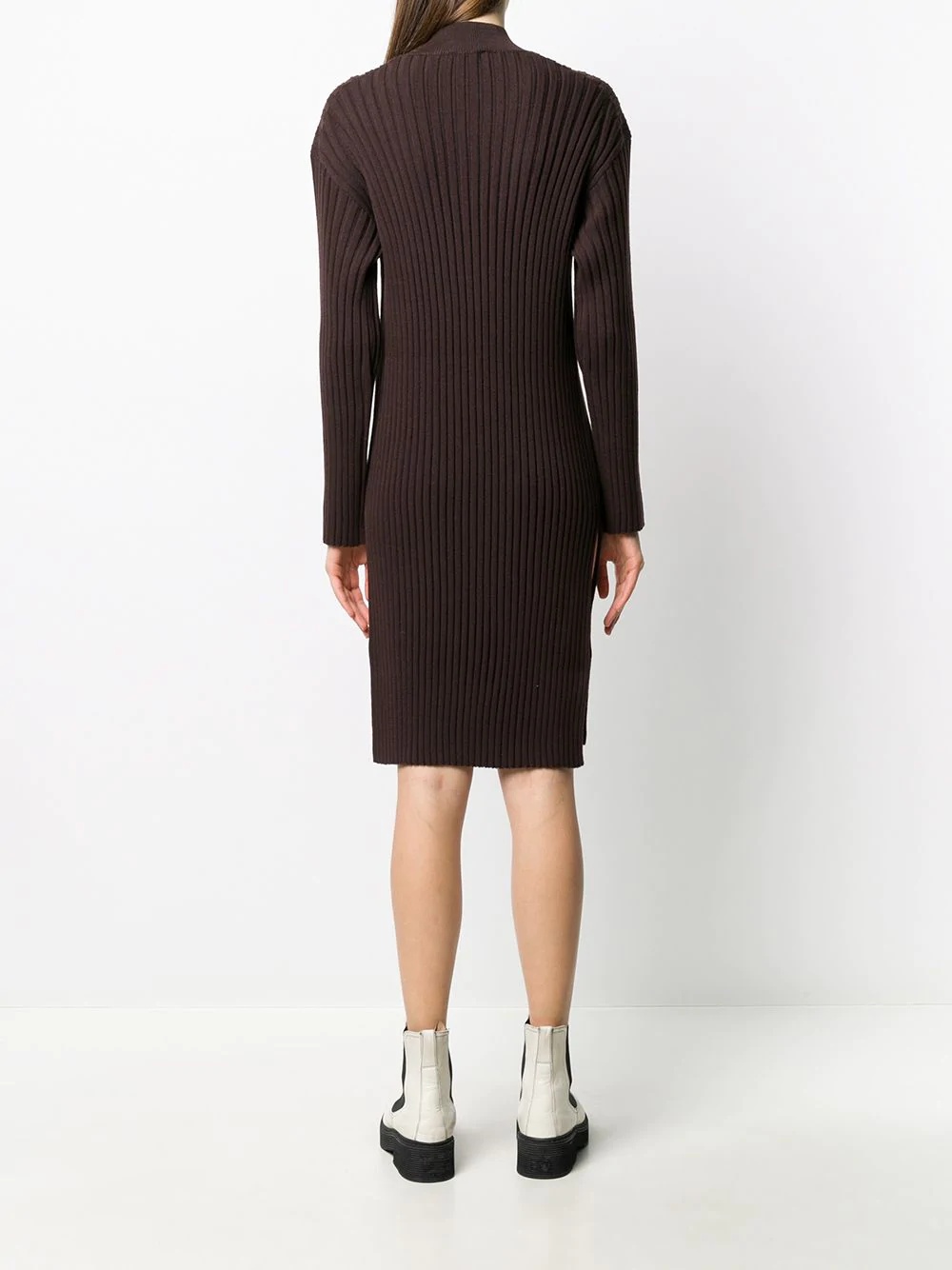 ribbed sweater dress - 4