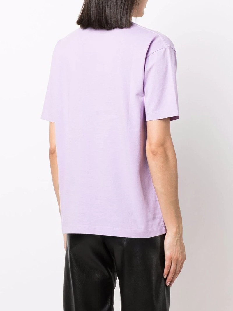logo-embroidered cotton T-shirt 4