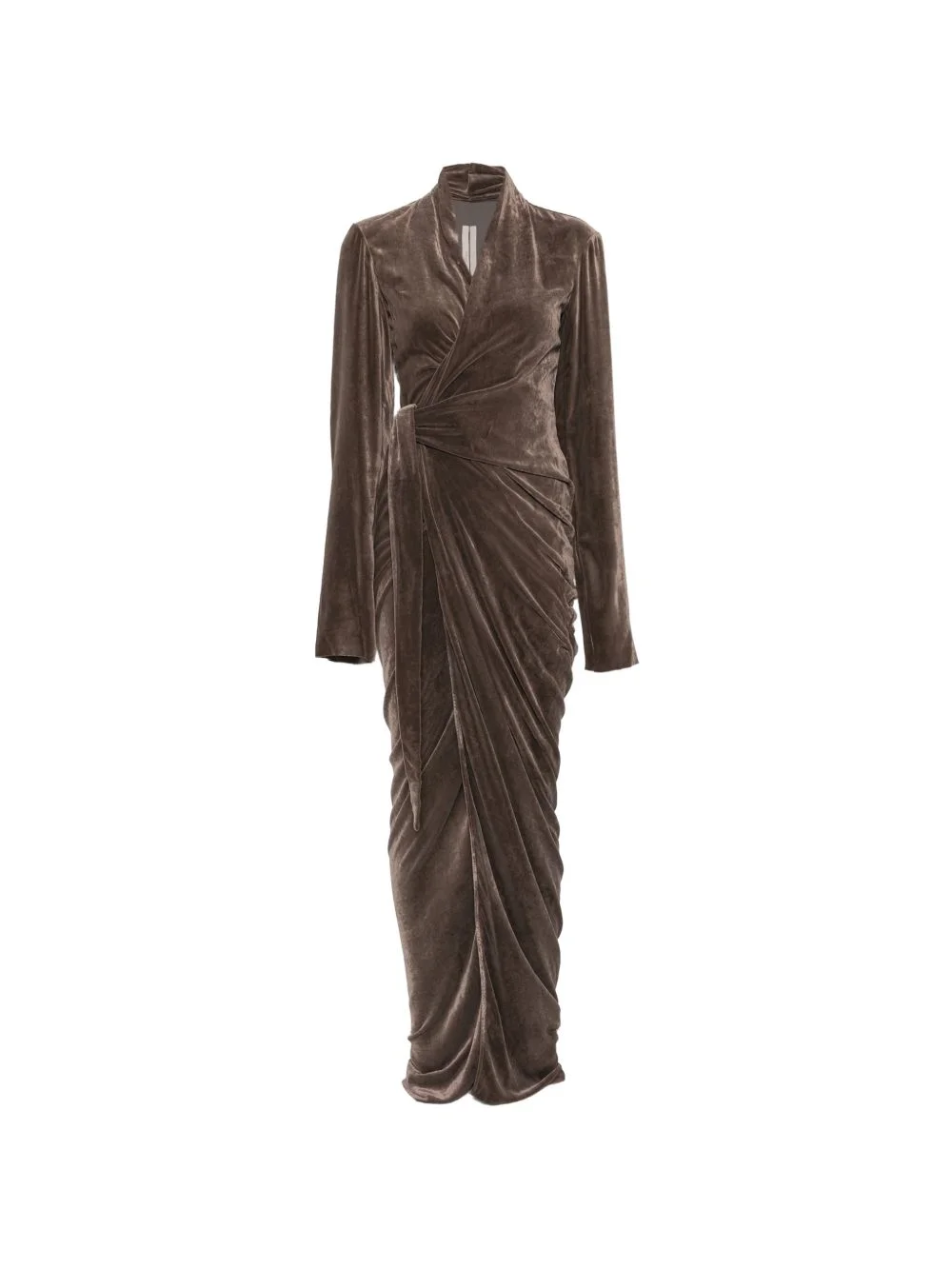 draped wrap maxi dress - 1