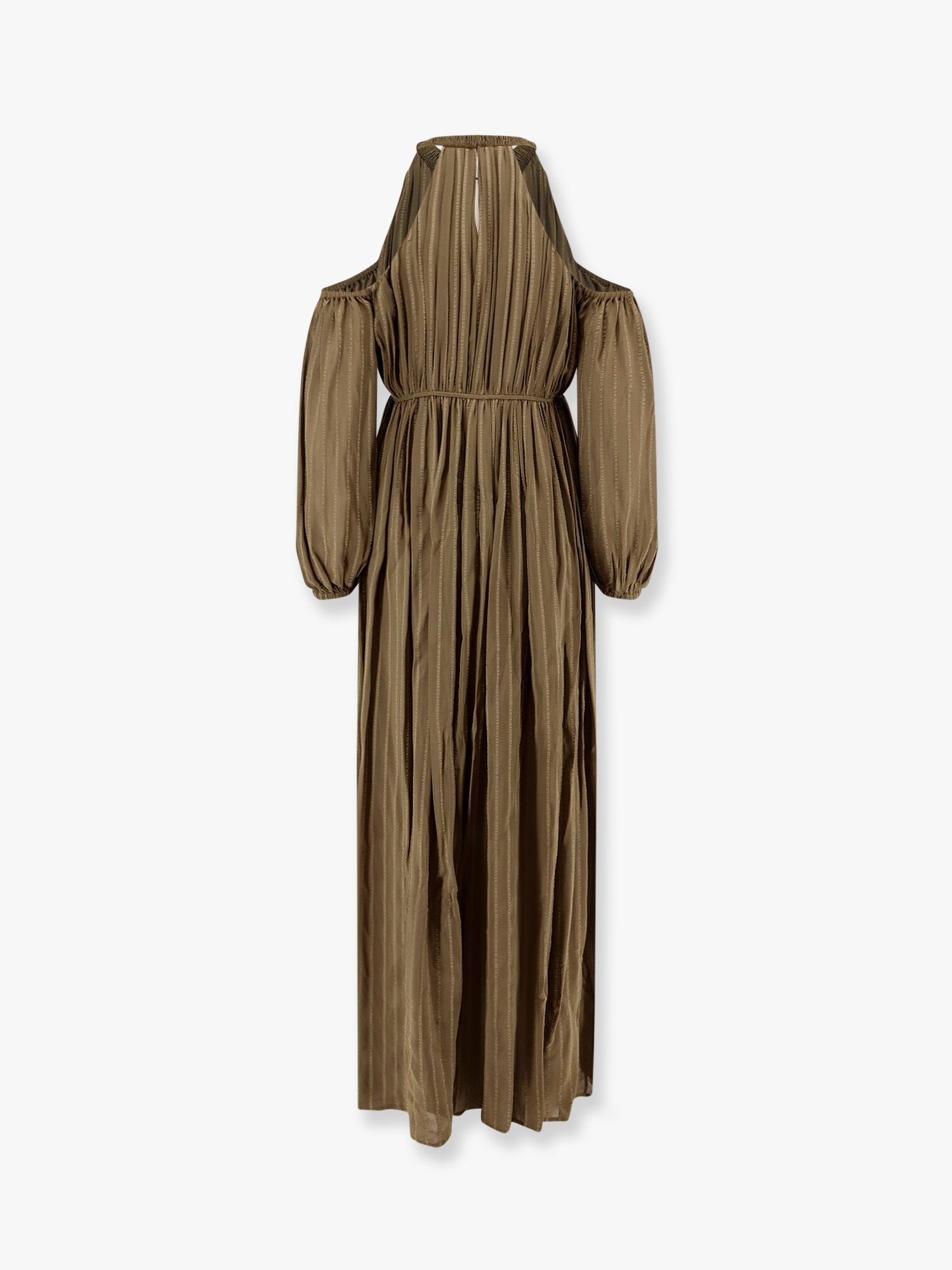 Pinko Allenatore Georgette Long Dress With Striped Motif - 2