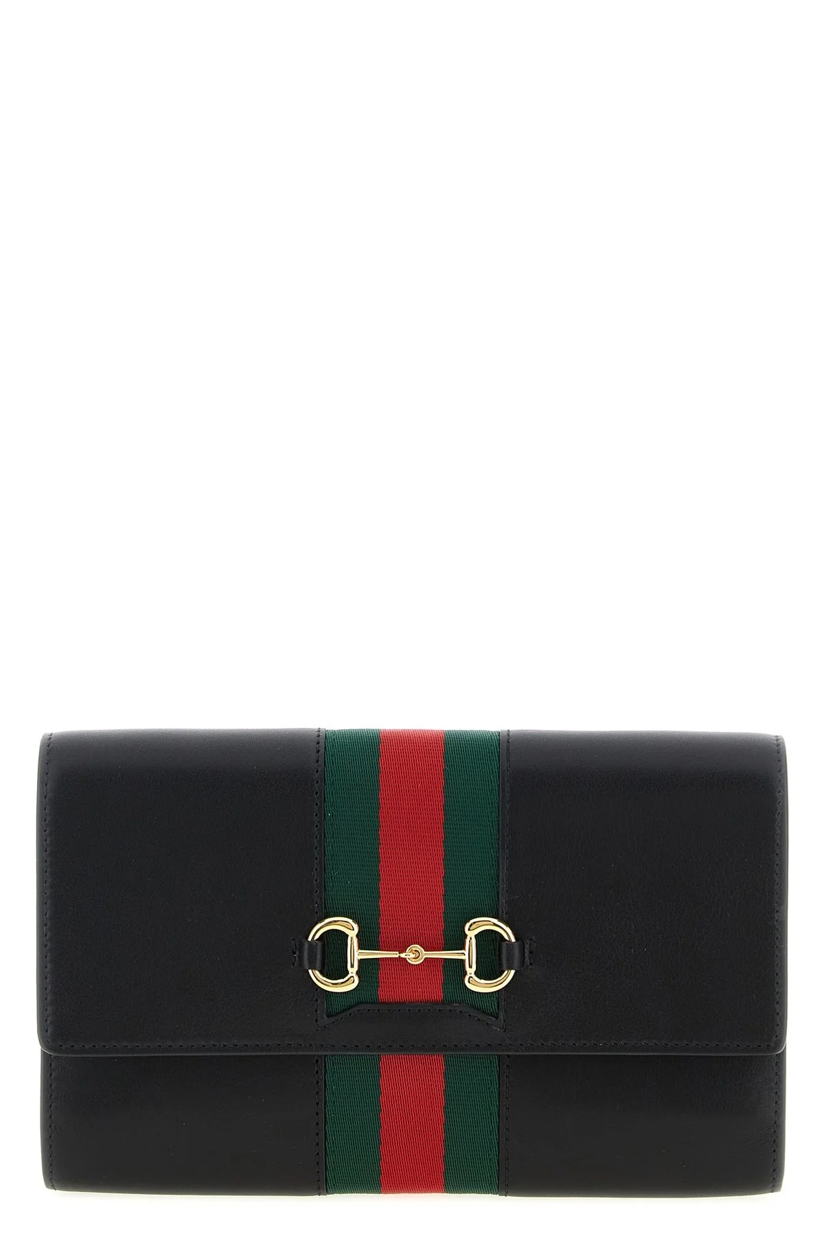 'Gucci Horsebit Web' wallet on chain - 1
