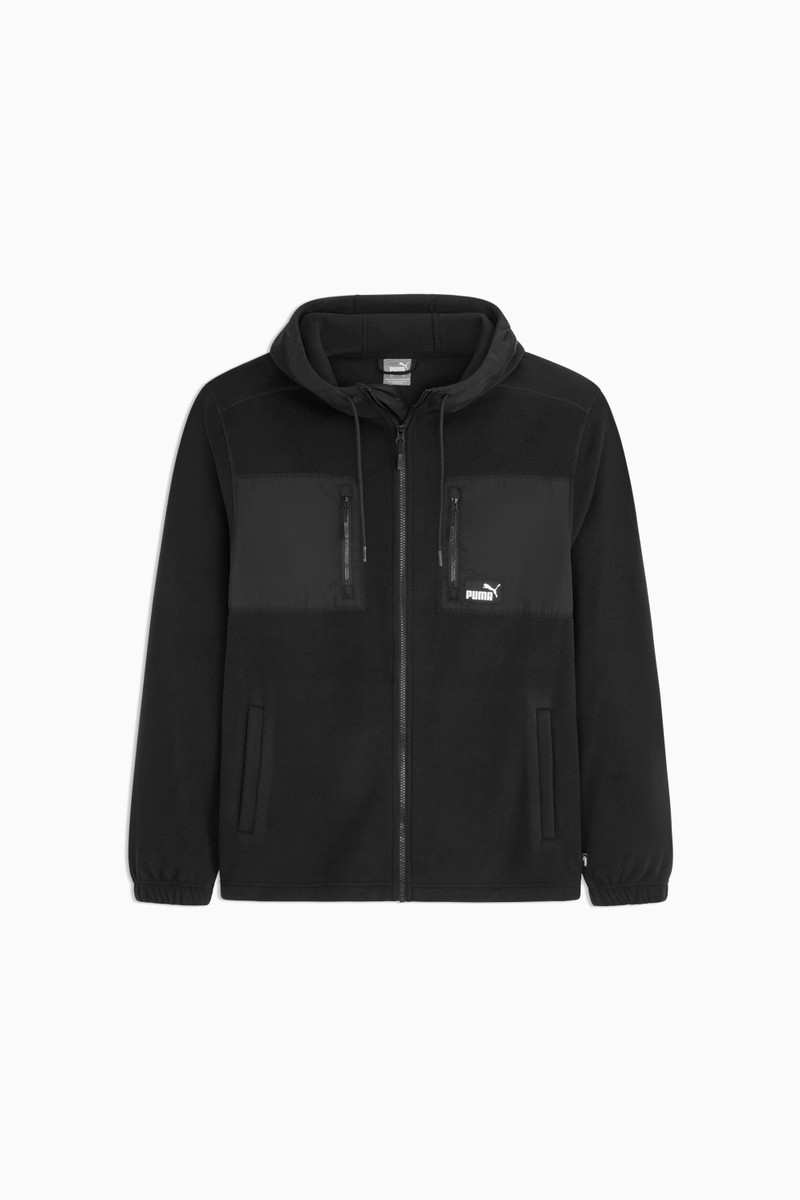 Polar Fleece Hooded Jacket Men 1