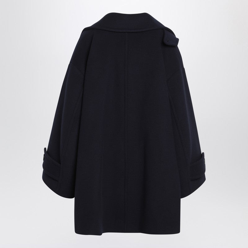 Chloé Wide Blue Double-Breasted Coat Women - 2