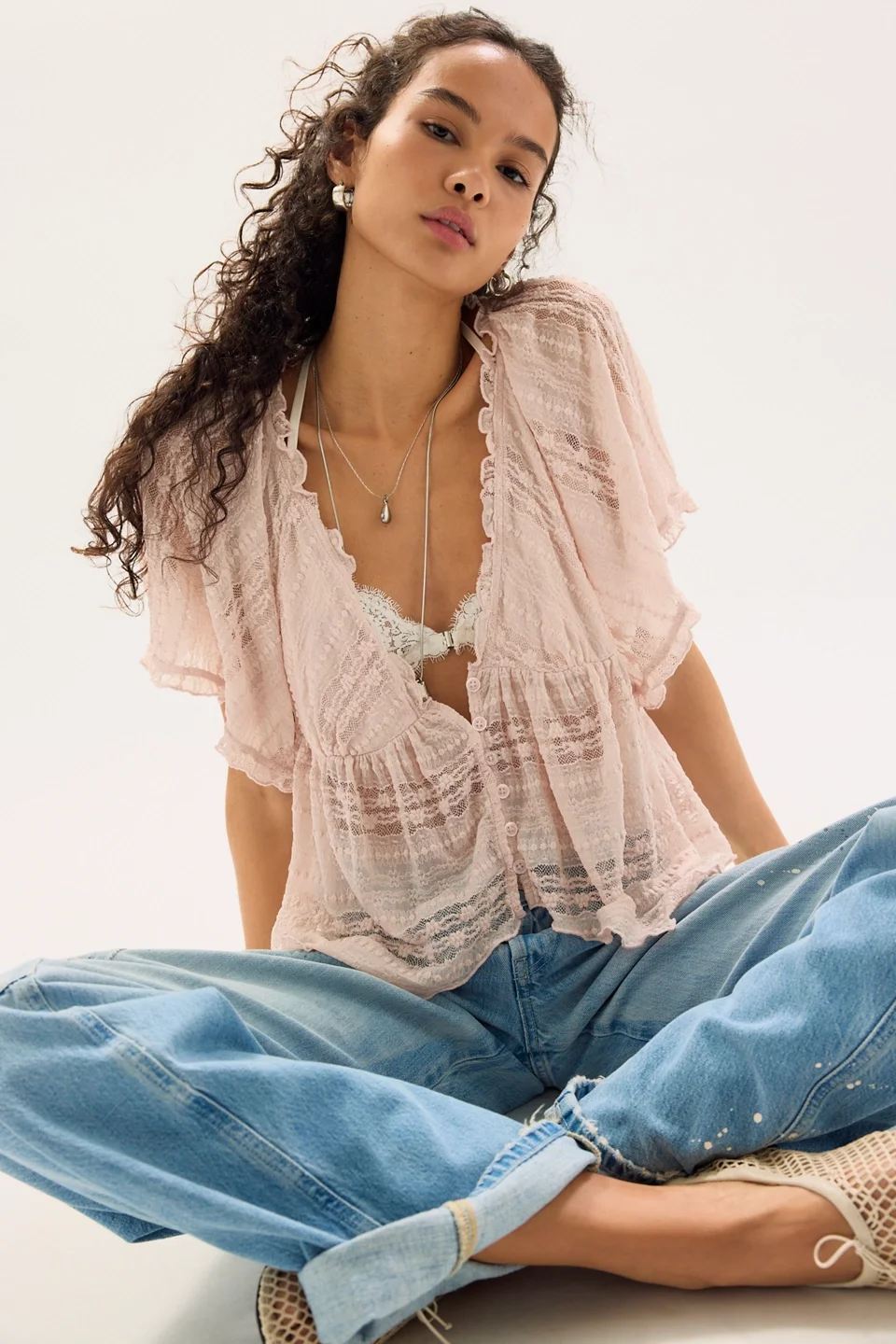 In Your Dreams Lace Top - 1