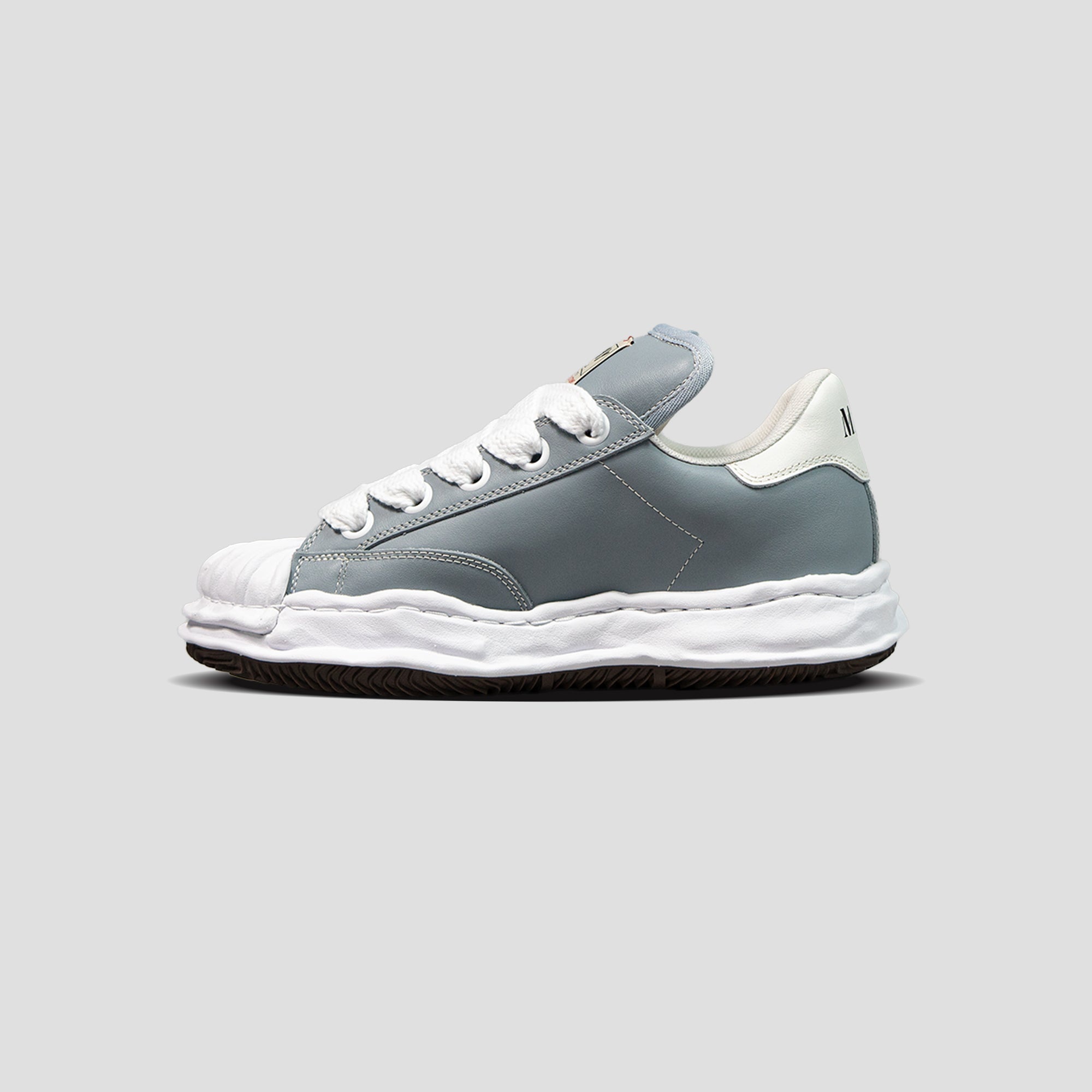 BLAKEY OG SOLE LOW-TOP LEATHER PUFFER SNEAKERS - 4