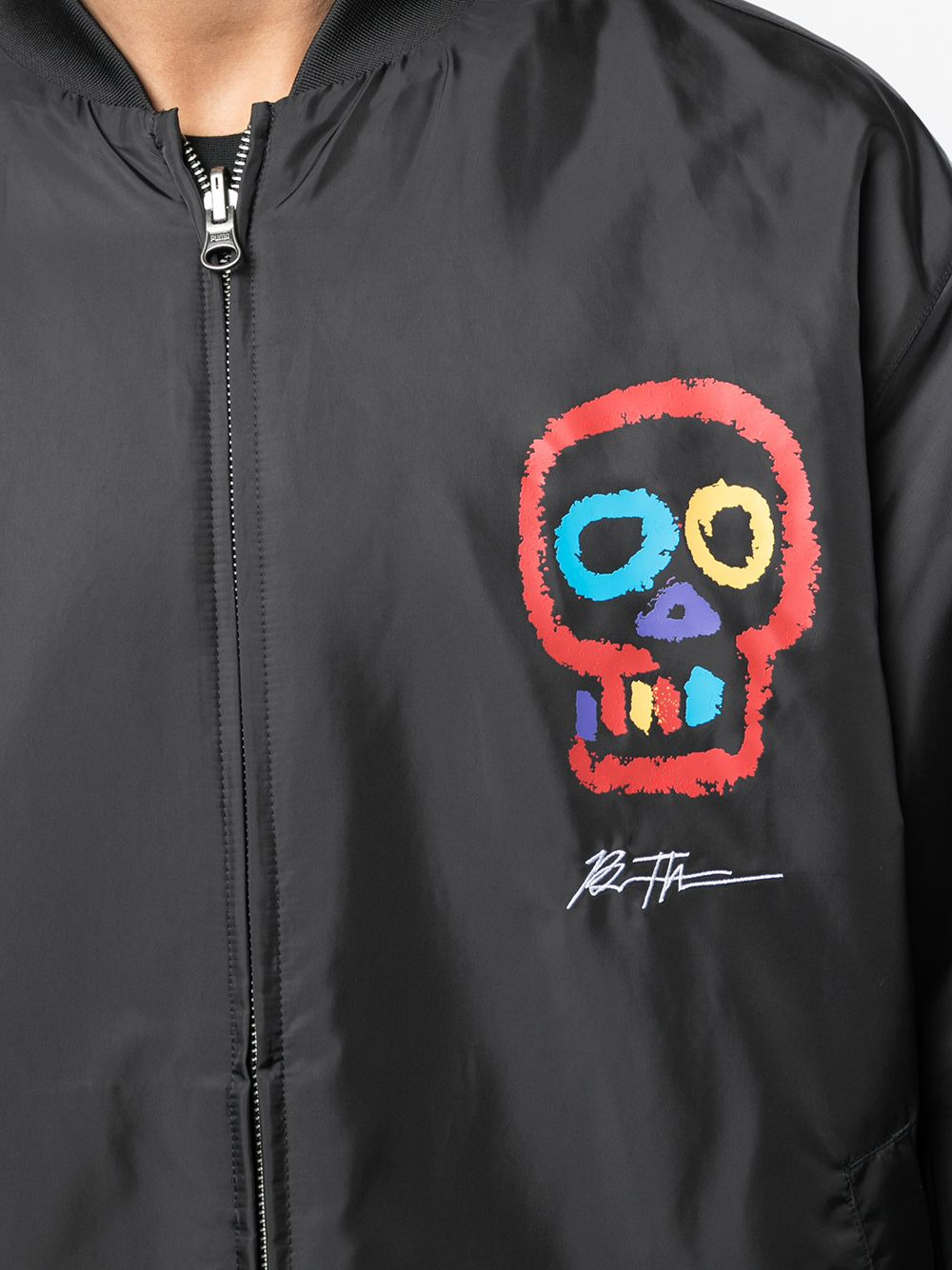 Skull print bomber jacket - 5