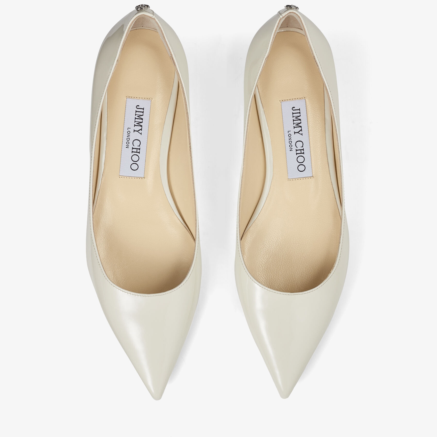 Love Flat
Latte Patent Leather Flat Pumps with JC Emblem - 5