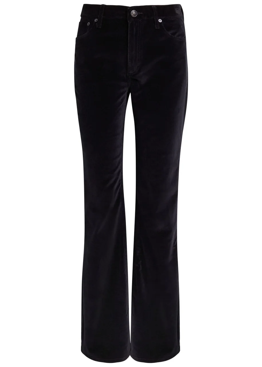 Rag & Bone Dahlia Flared-leg Velvet Trousers - 1