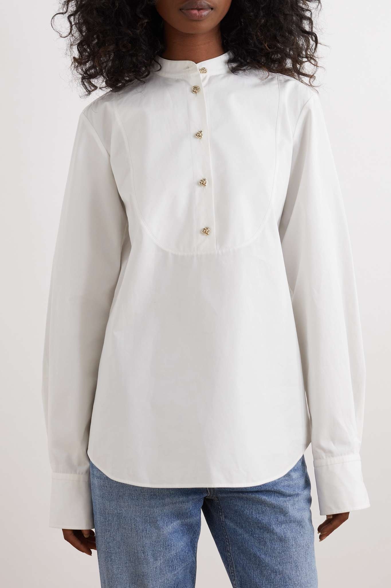 + NET SUSTAIN organic cotton-poplin blouse - 3
