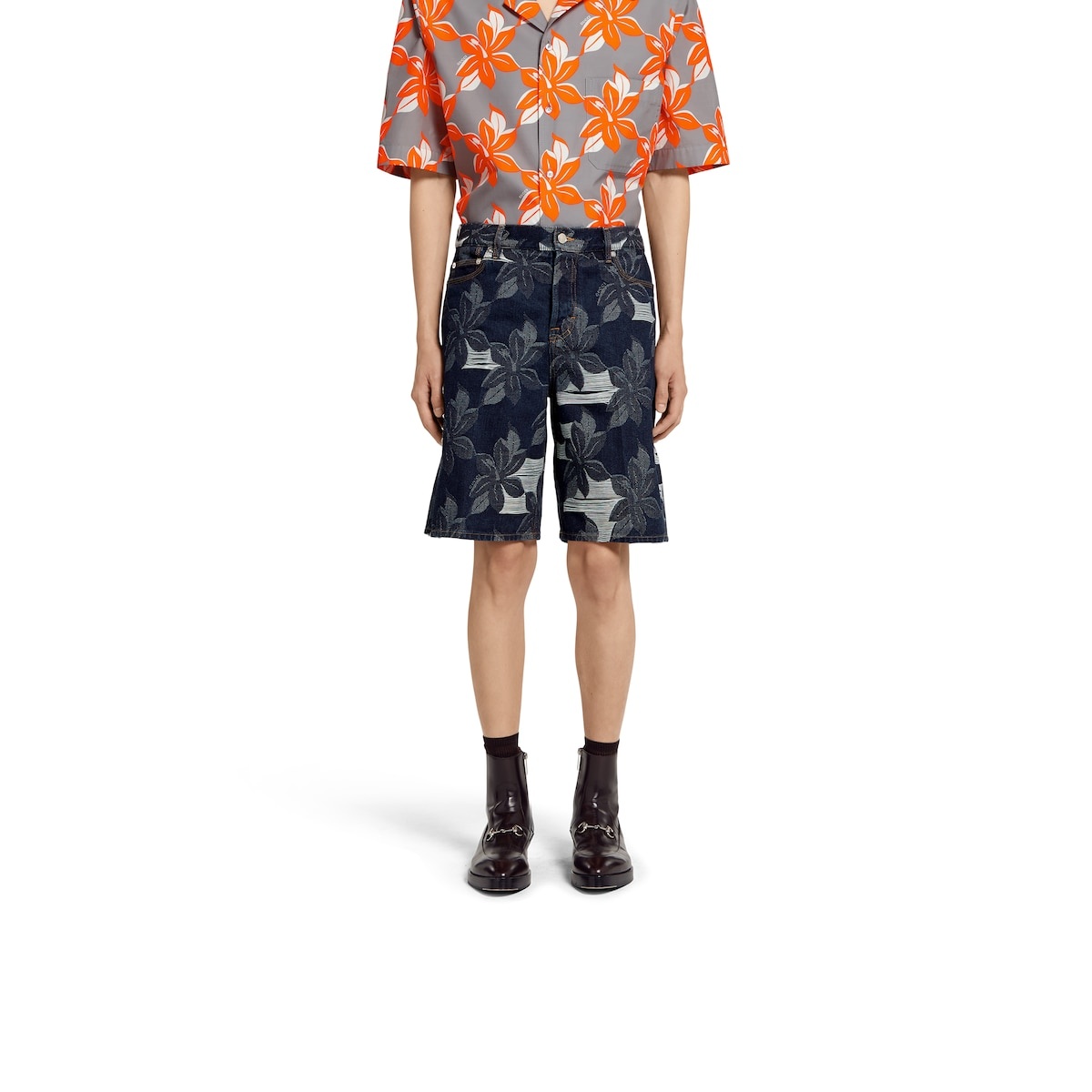 Denim jacquard pant - 3