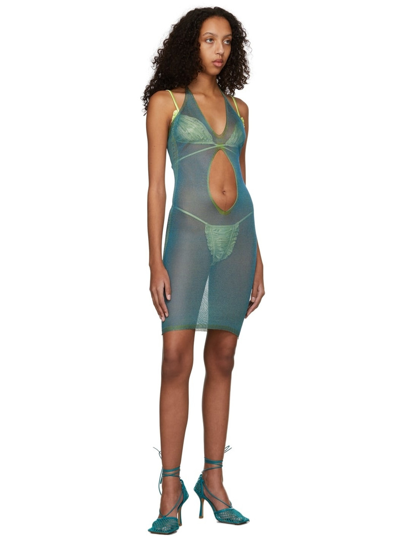 ISA BOULDER Green Pull Away Jelly Dress outlook