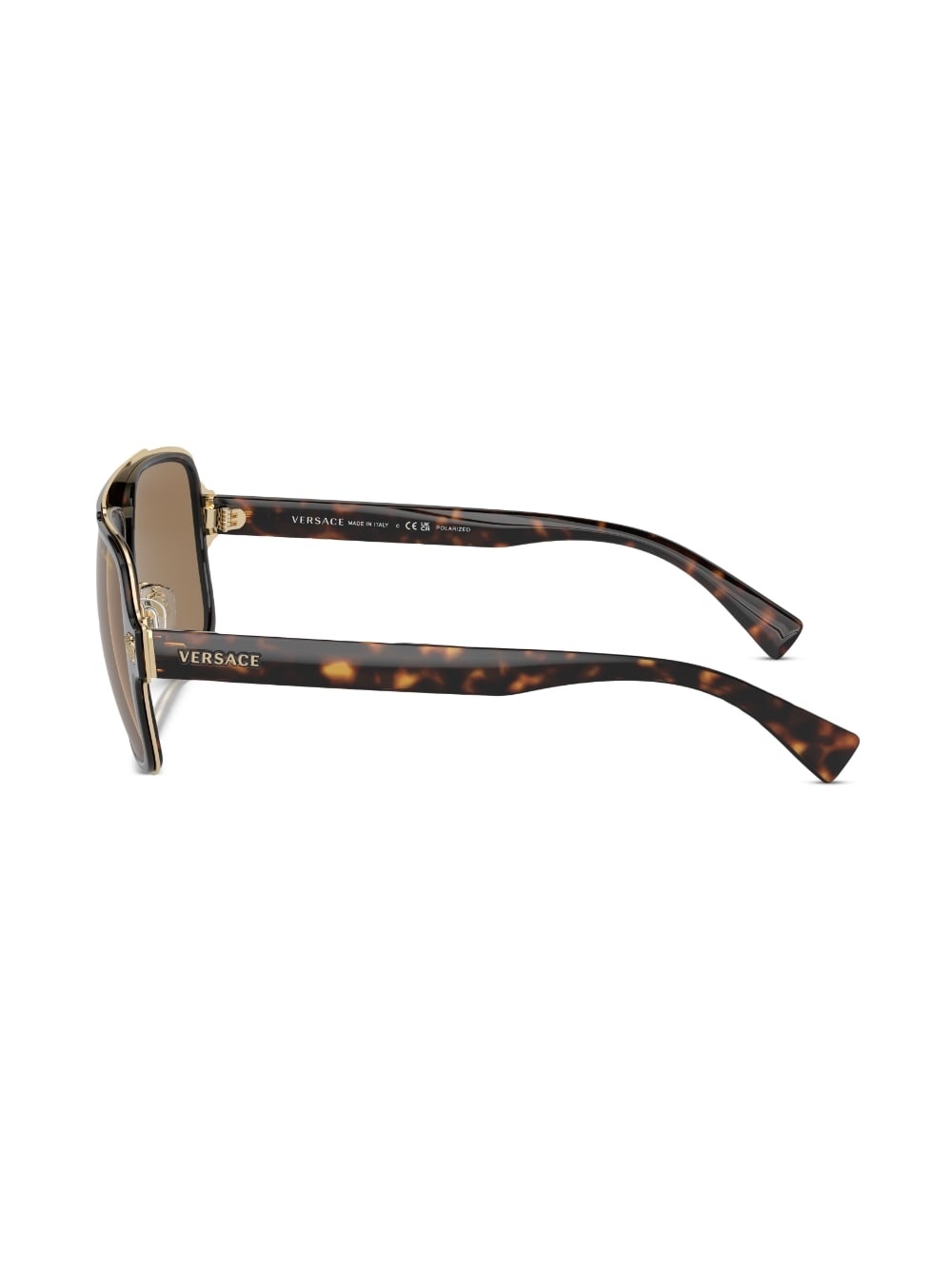 tortoiseshell-effect pilot-frame sunglasses - 3