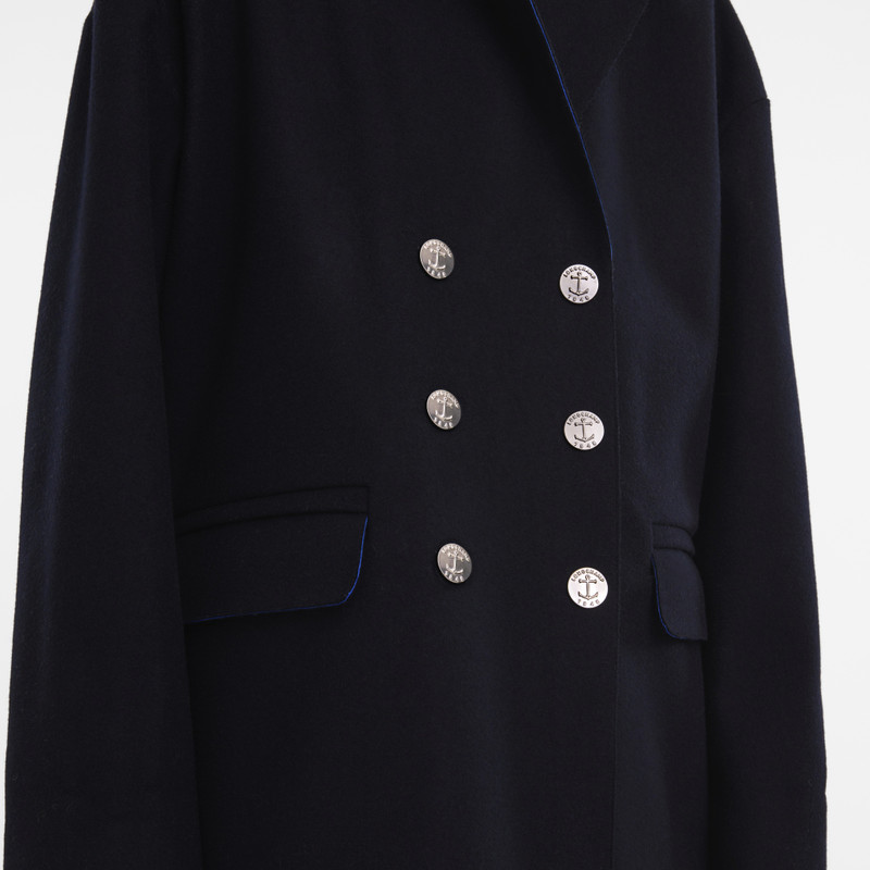 Fall-Winter 2023 Collection Pea coat Navy - OTHER 5