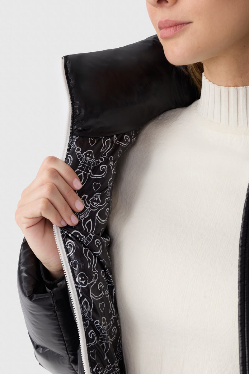 MADALYN-RR Logo Pattern Down Jacket — MACKAGE x Roller Rabbit 7