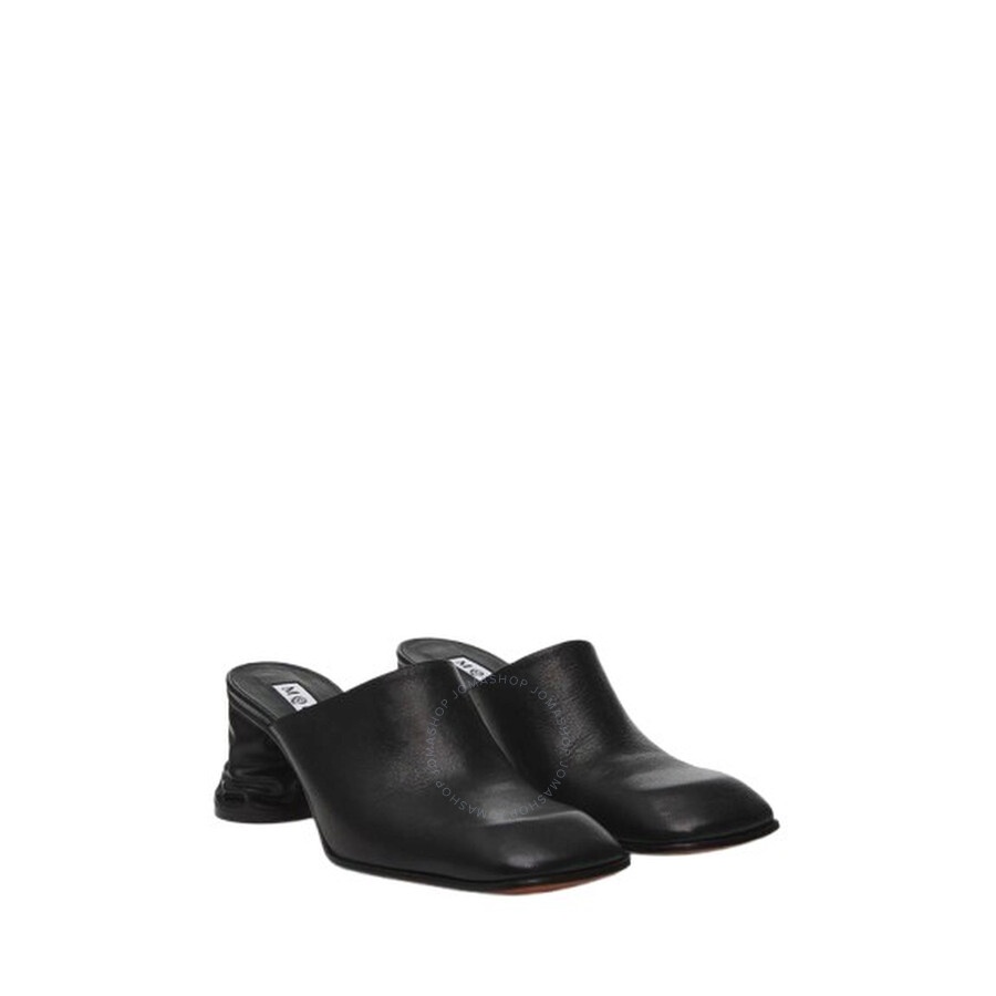 Alexander McQueen Ladies Black Crush Mules - 2