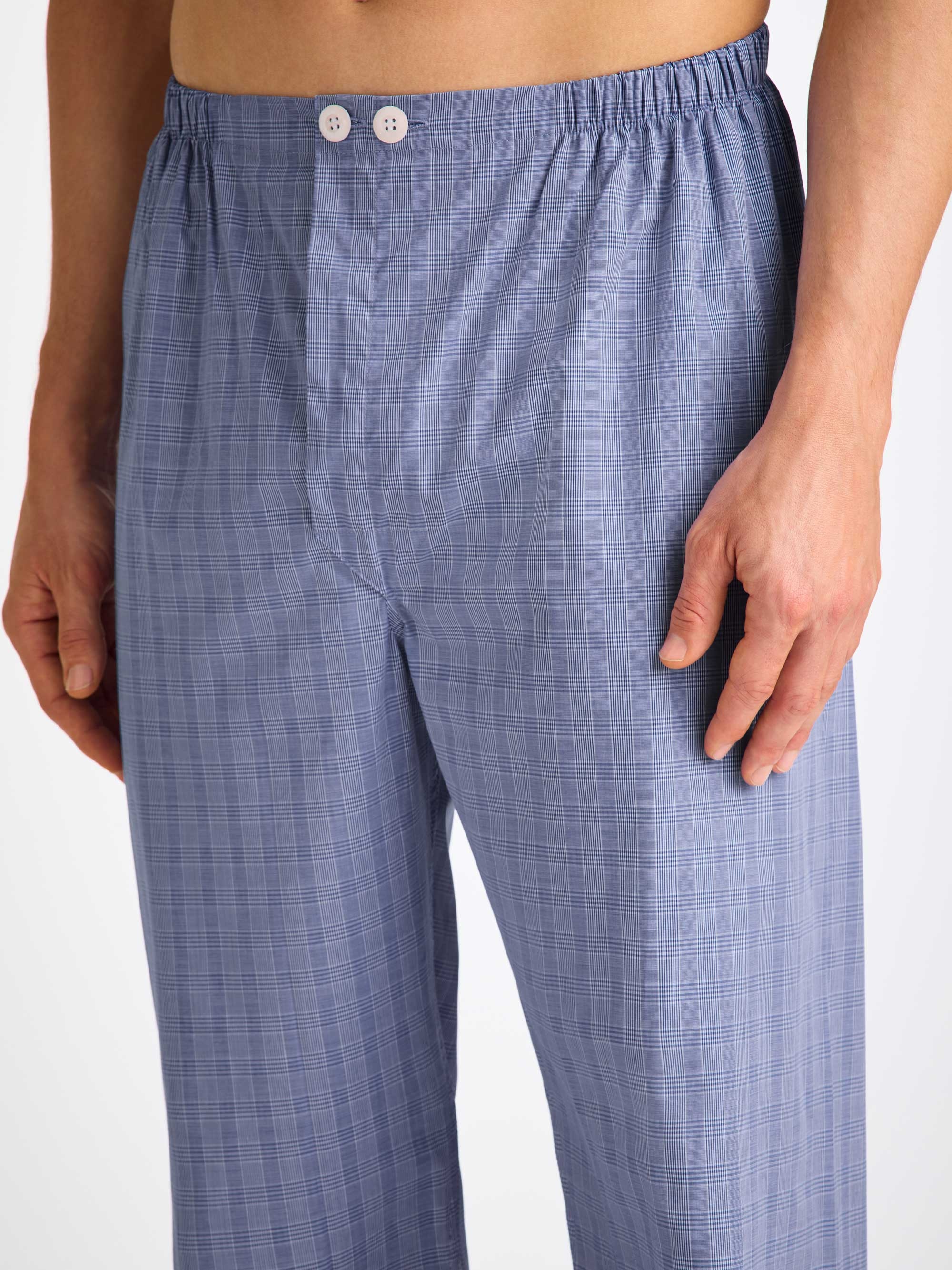 Men's Classic Fit Pyjamas Felsted 3 Cotton Blue - 5