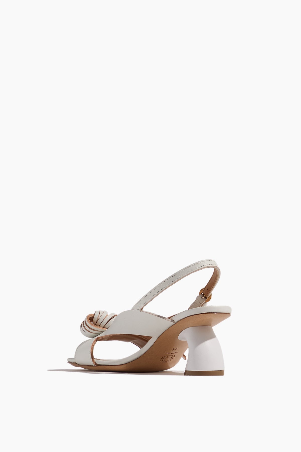 Knot Fringe Sandal in White - 2