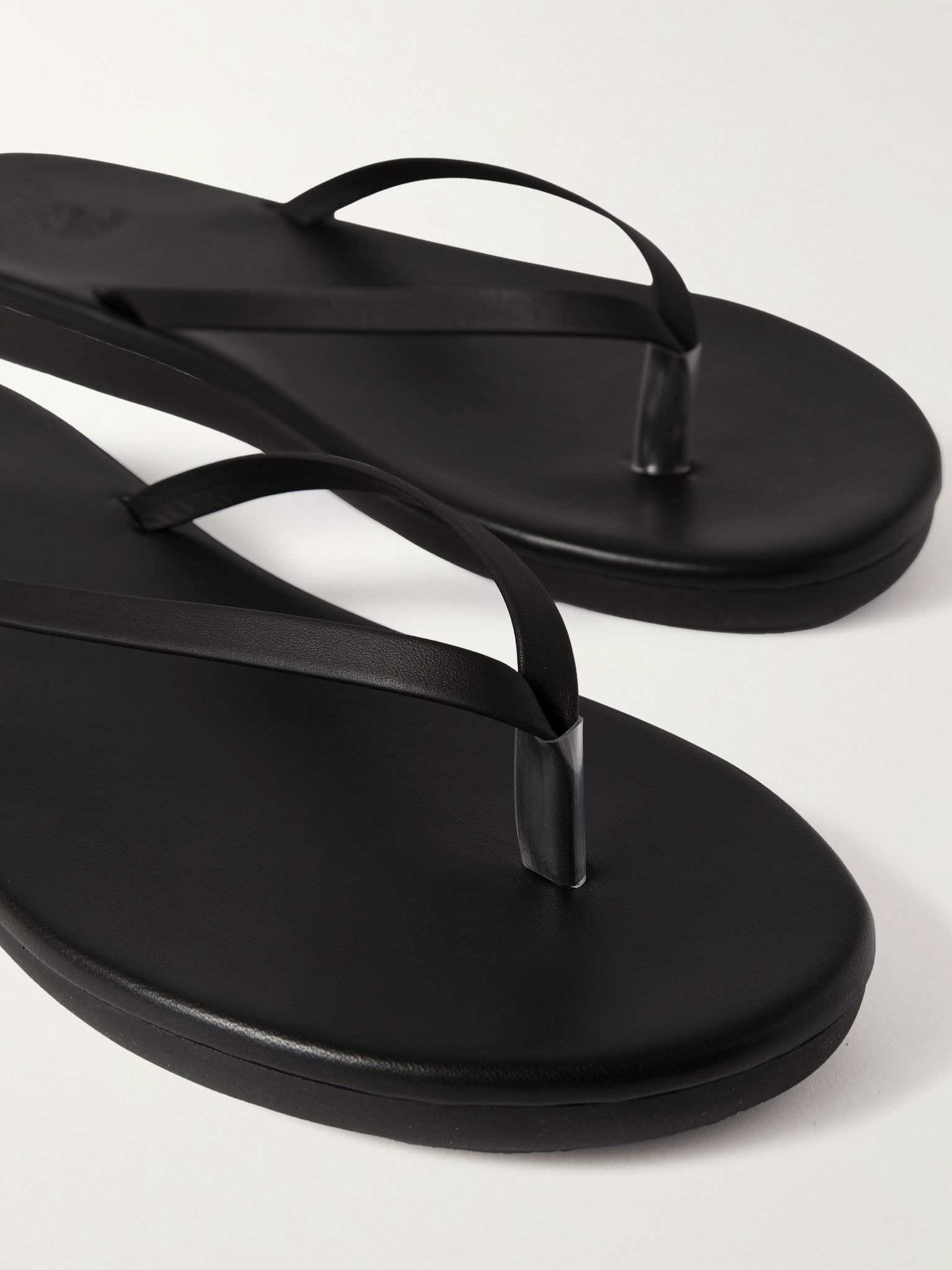 Saionara leather flip flops Black - 4