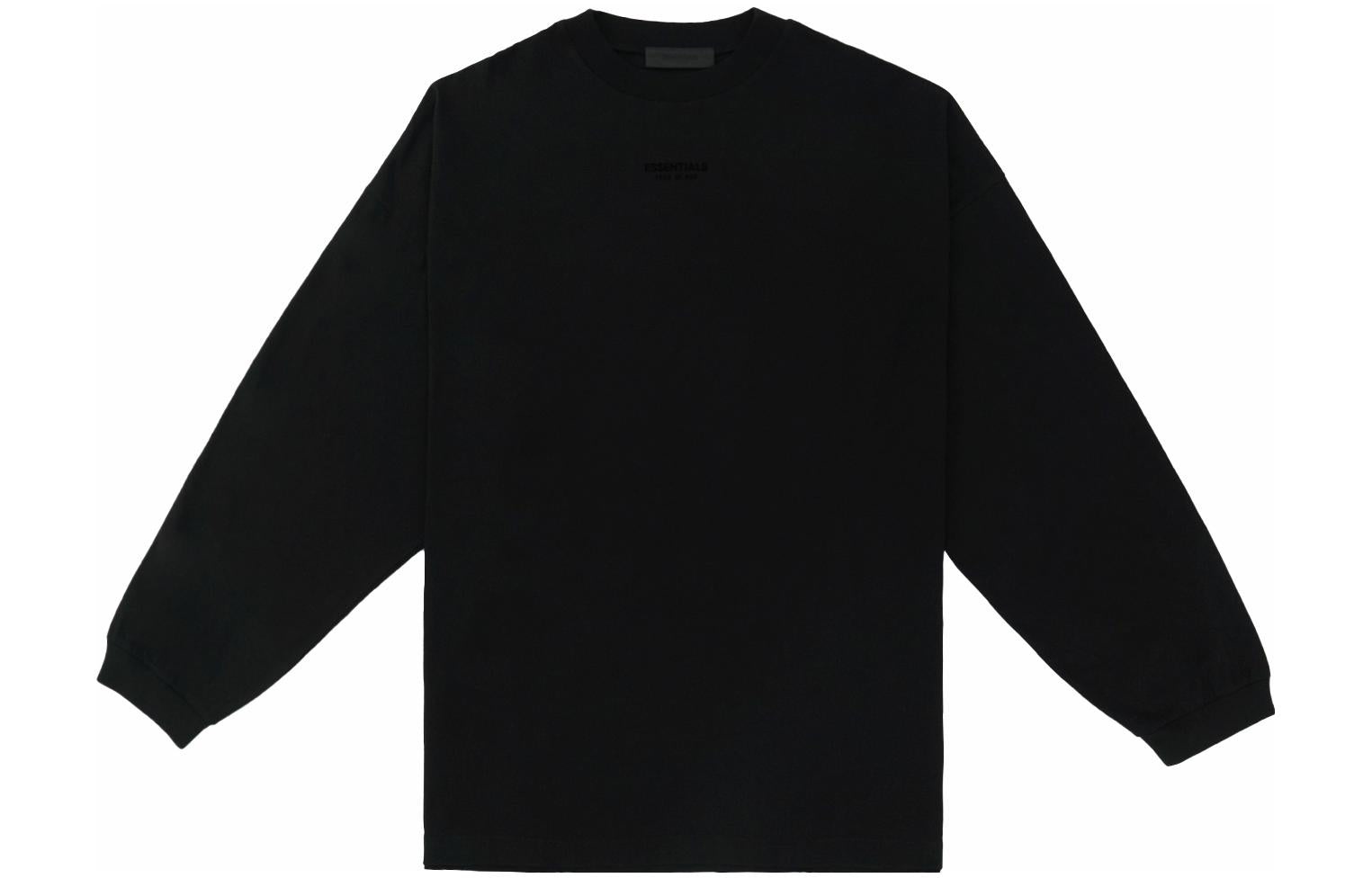 Fear of God Essentials FW23 Long Sleeve Tee 'Jet Black' 125BT232010F - 2