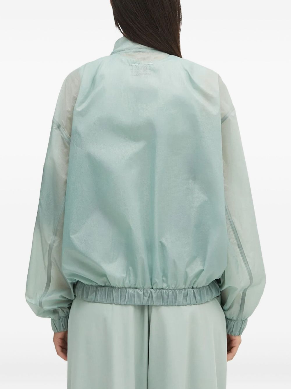 zip-fastening bomber jacket - 4