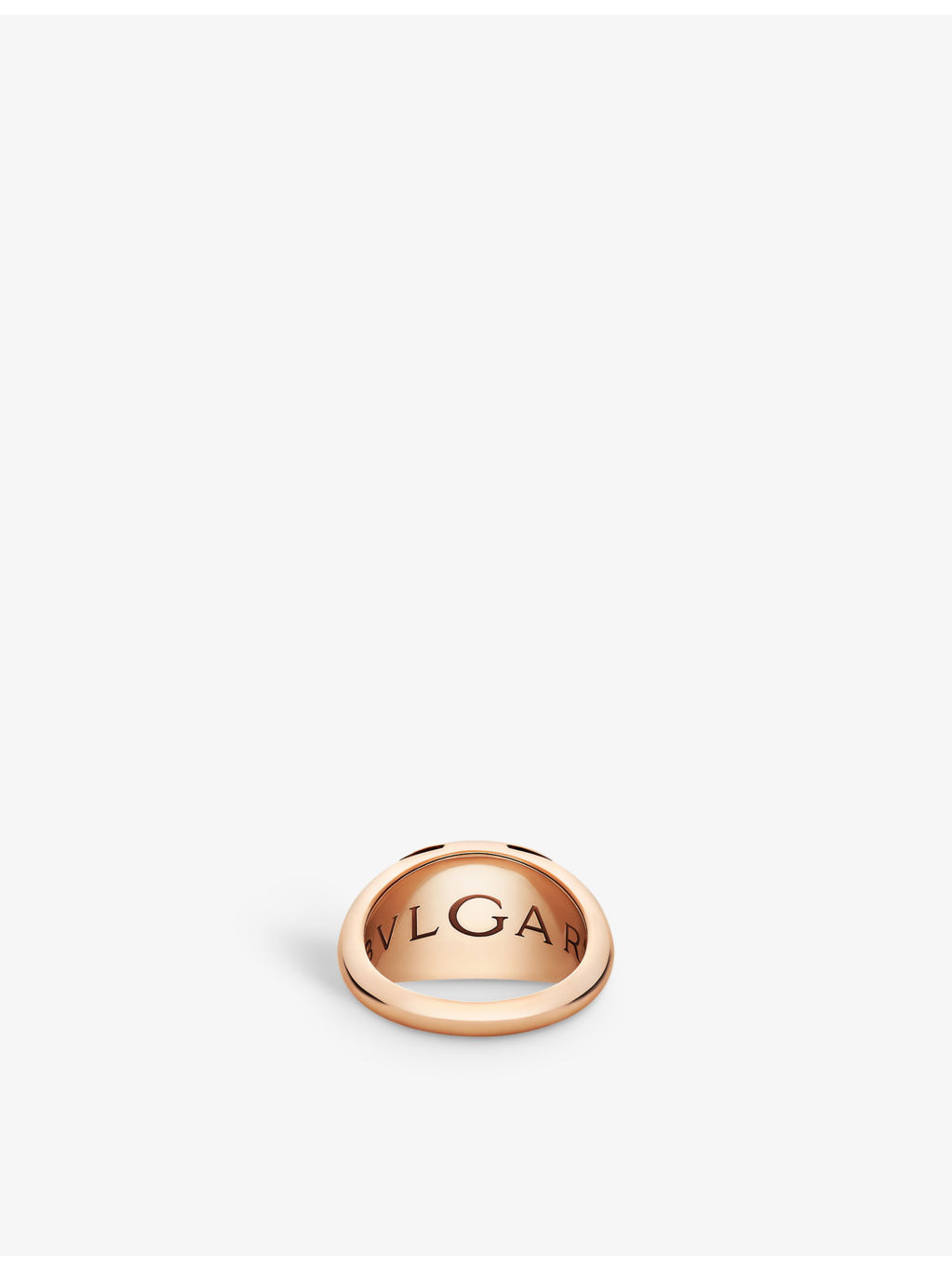 Cabochon 18ct rose-gold ring - 4