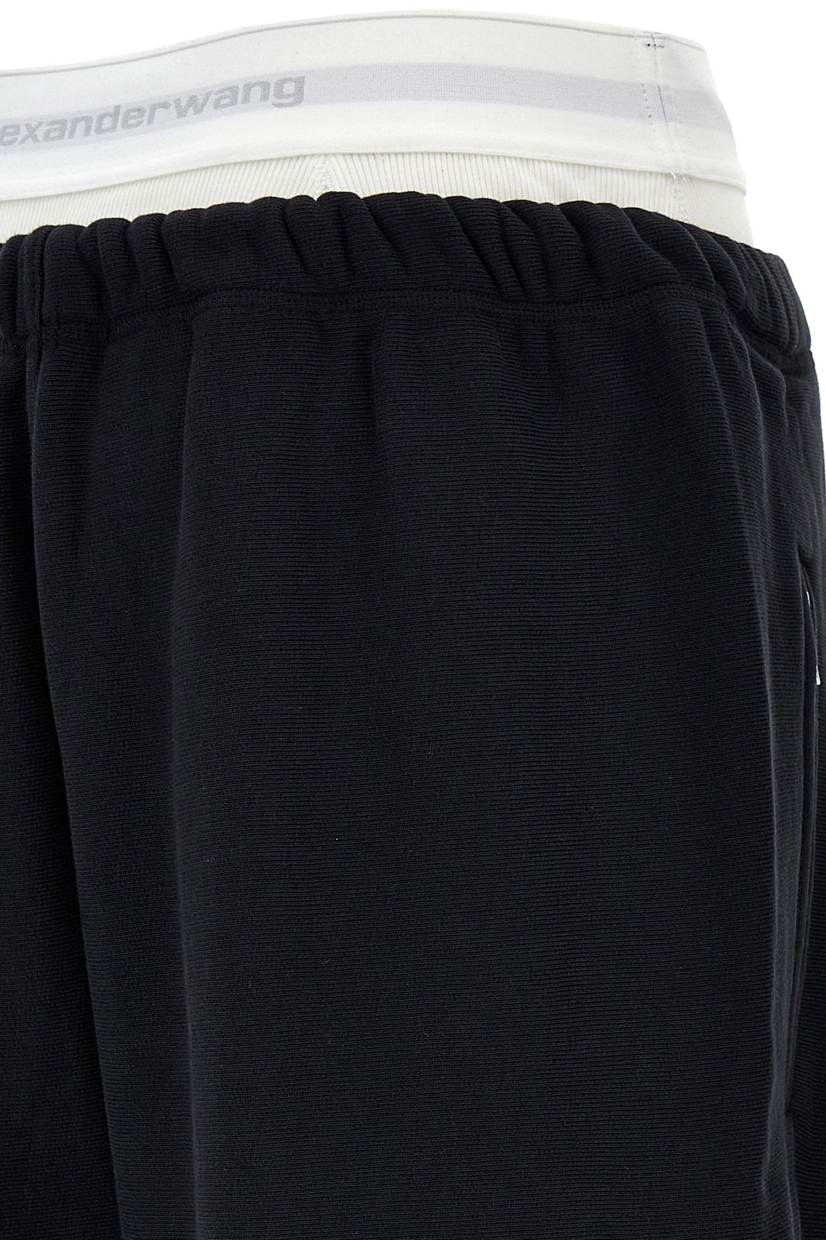 'Wide Leg W/ Logo Elastic Exposed Brief' joggers - 5
