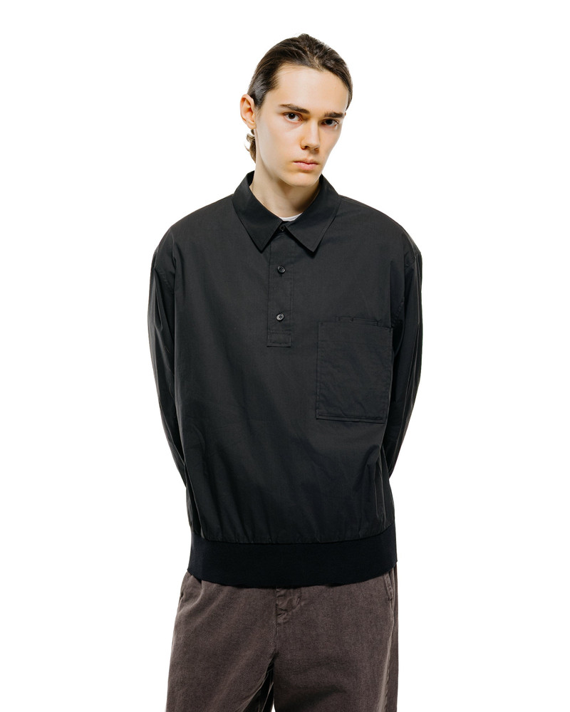 AMOMENTO Pocket Pullover Black outlook