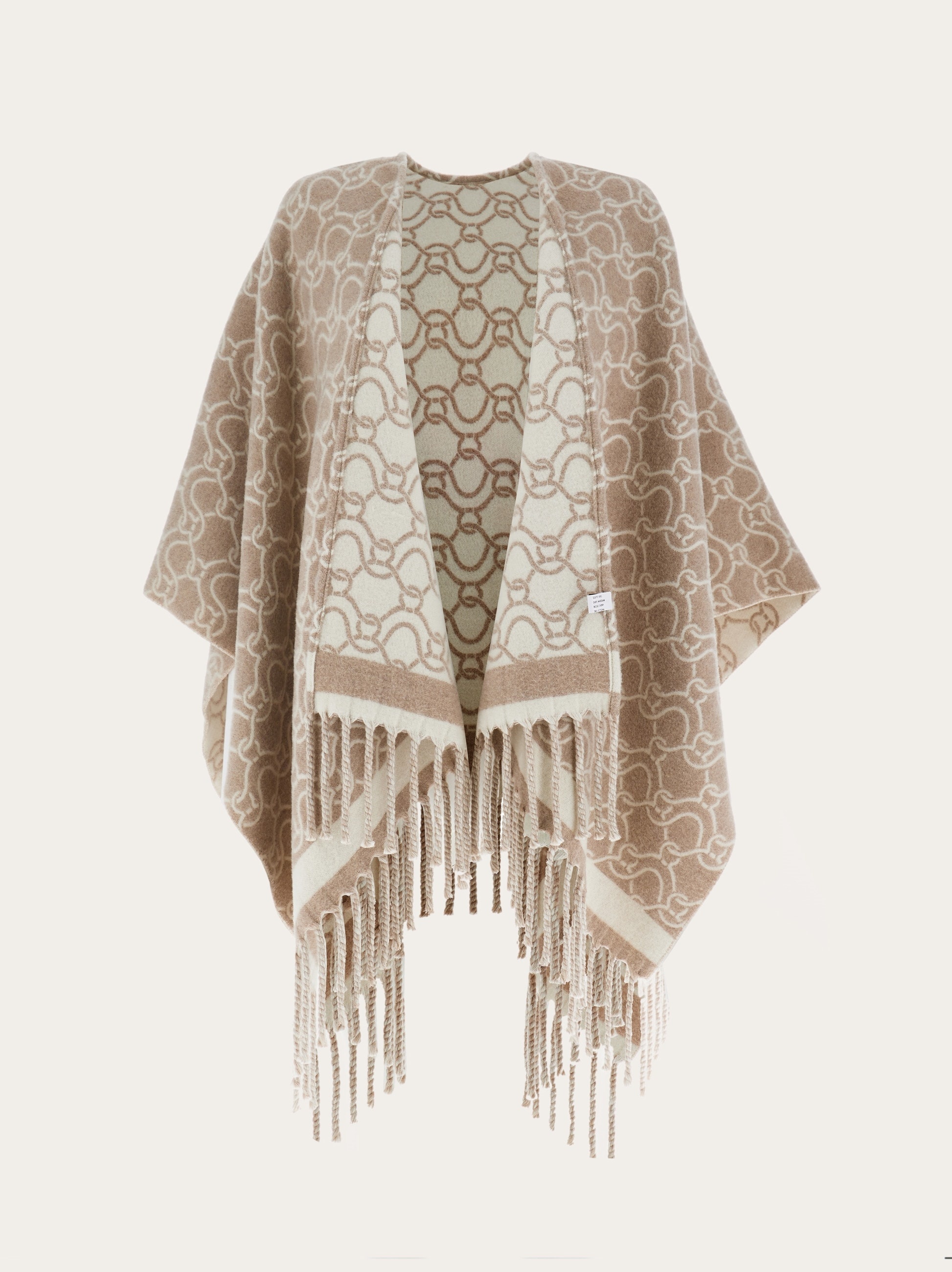 ポンチョ・ケープ FERRAGAMO Embroidered wool reversible cape FERRAGAMO Embroidered wool cape | gebnegozionline | REVERSIBLE