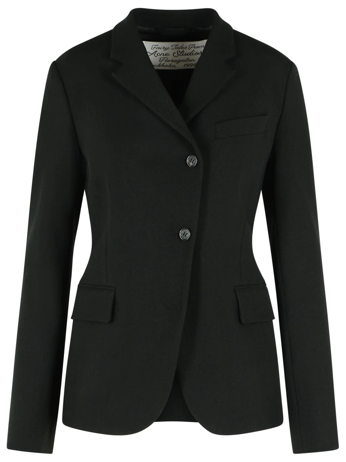 Acne Studios Black Wool Blend Blazer - 1