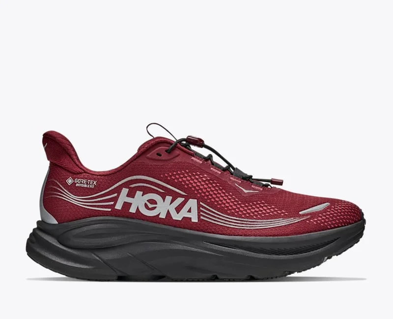 Men's Clifton 11 GTX Shoes in Varsity Burgundy/Carbon Black - 1