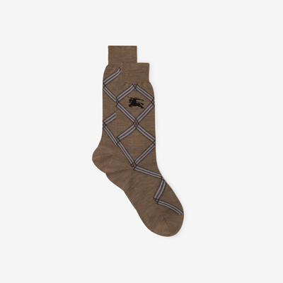 Burberry Check Wool Cotton Blend Socks outlook