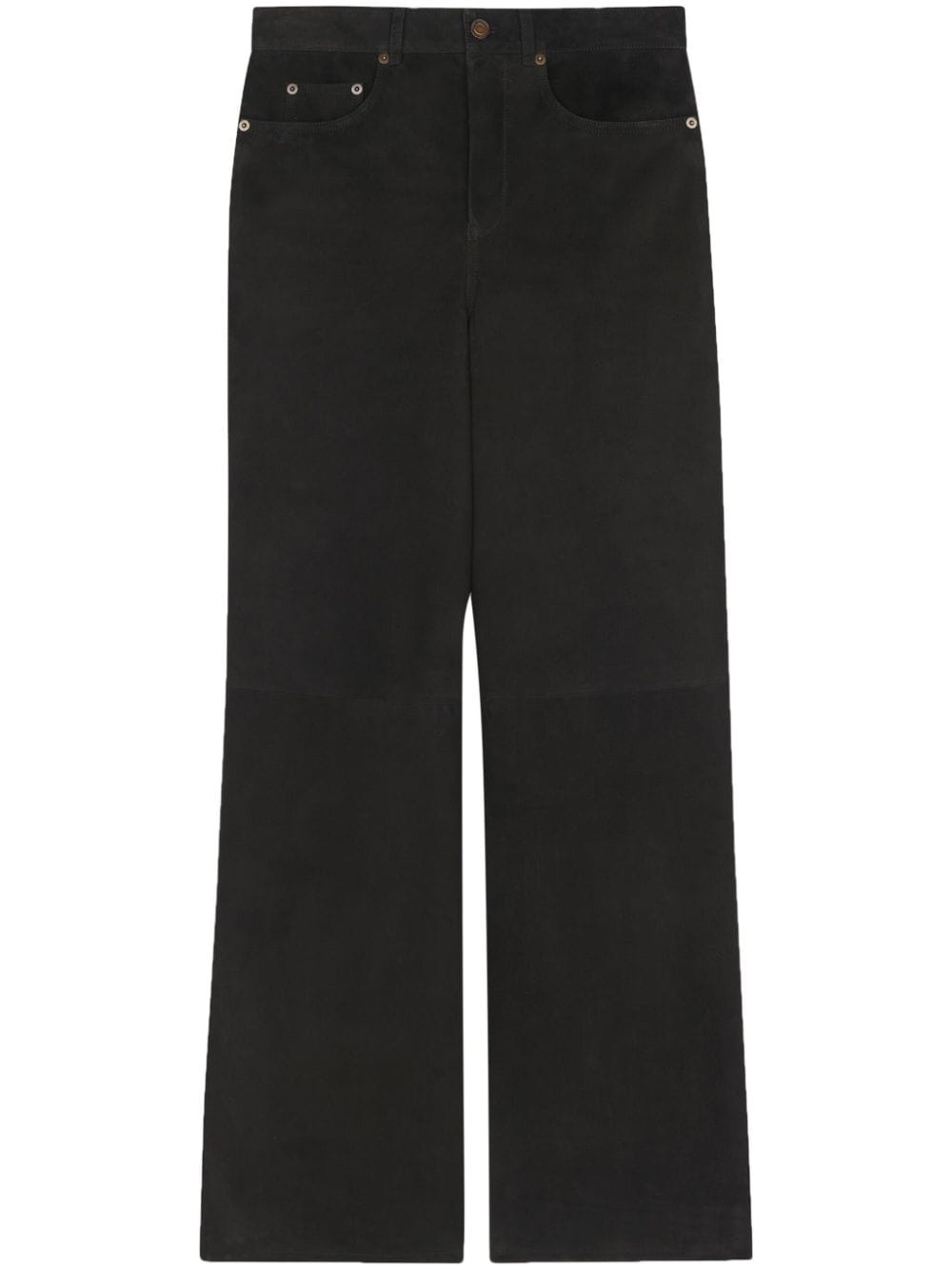low-rise wide-leg trousers - 1