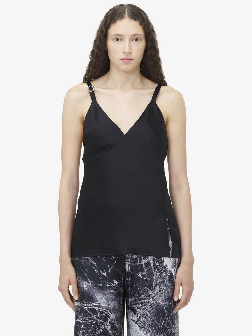 Satin Back Drop Top - 2