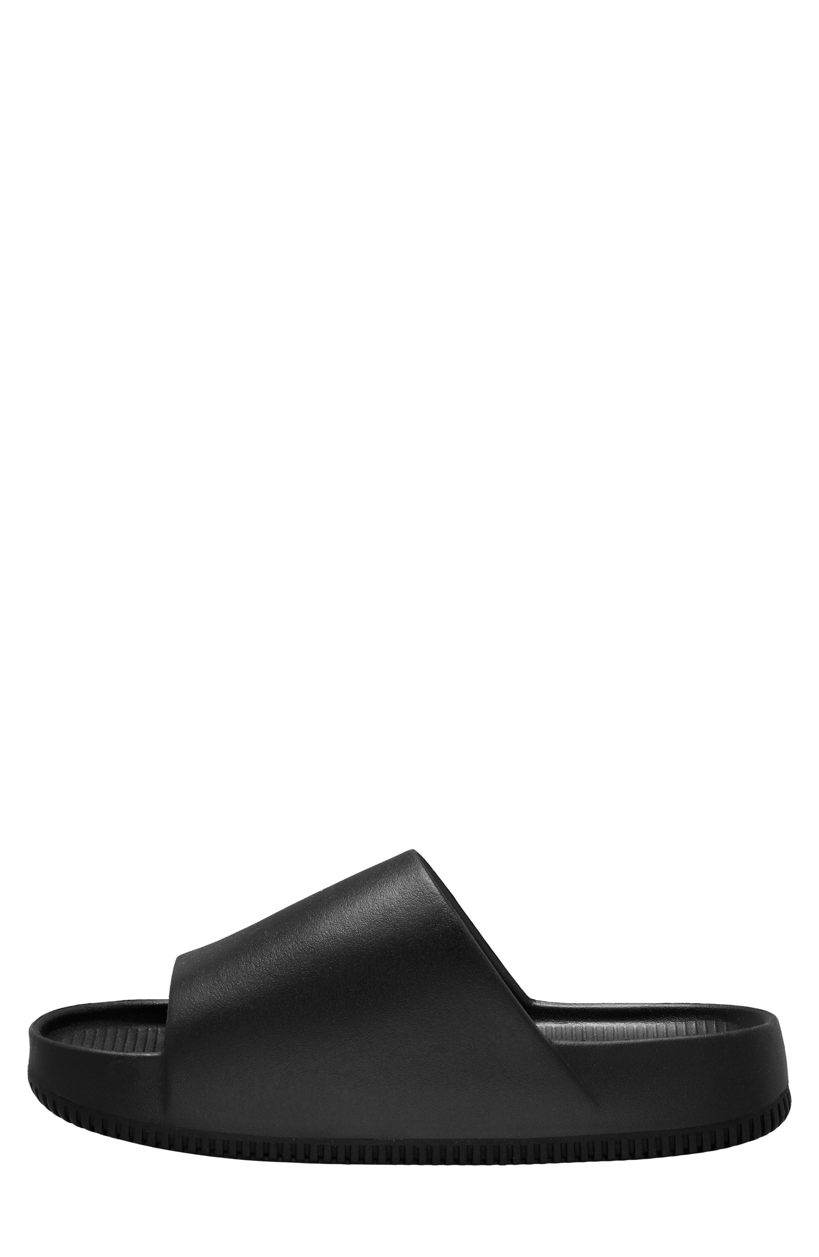 Nike Calm Slide Sandal in Black/Black at Nordstrom - 4