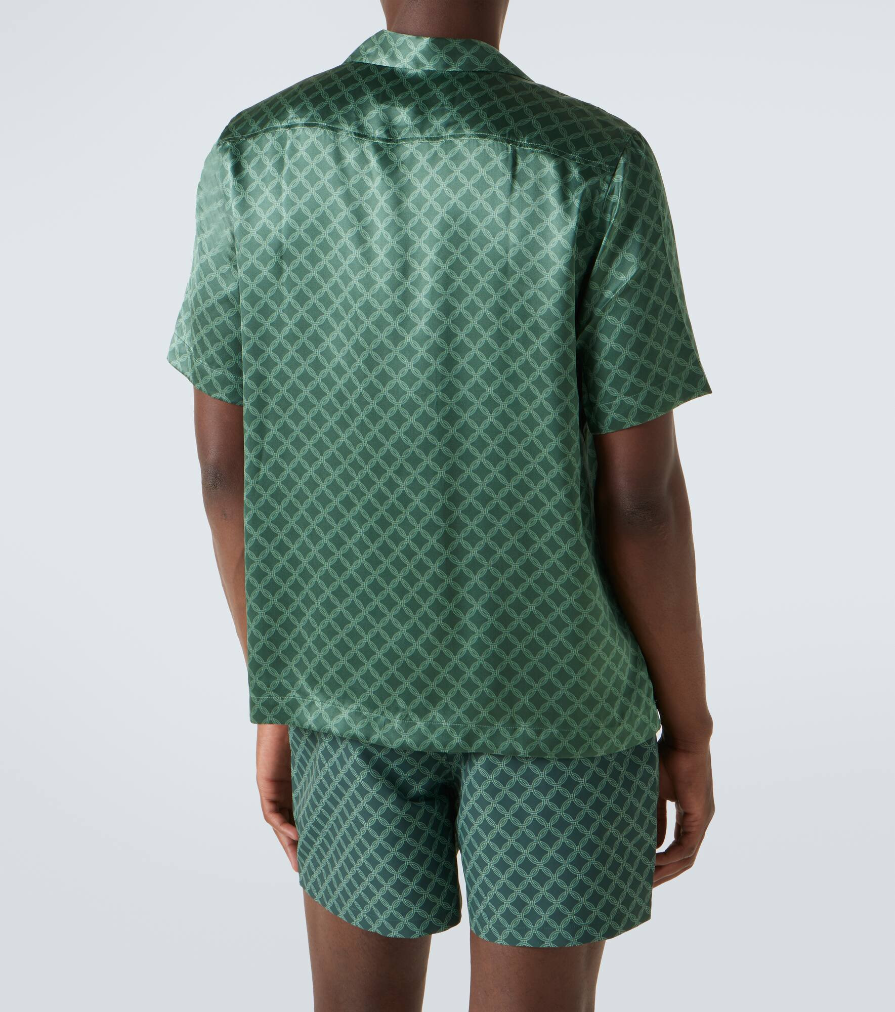 Roberto printed silk bowling shirt - 4