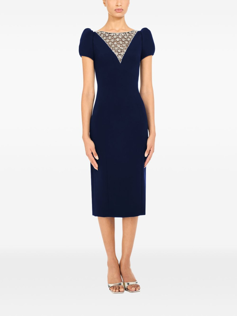 JENNY PACKHAM Vienna embellished short-sleeved midi dress outlook
