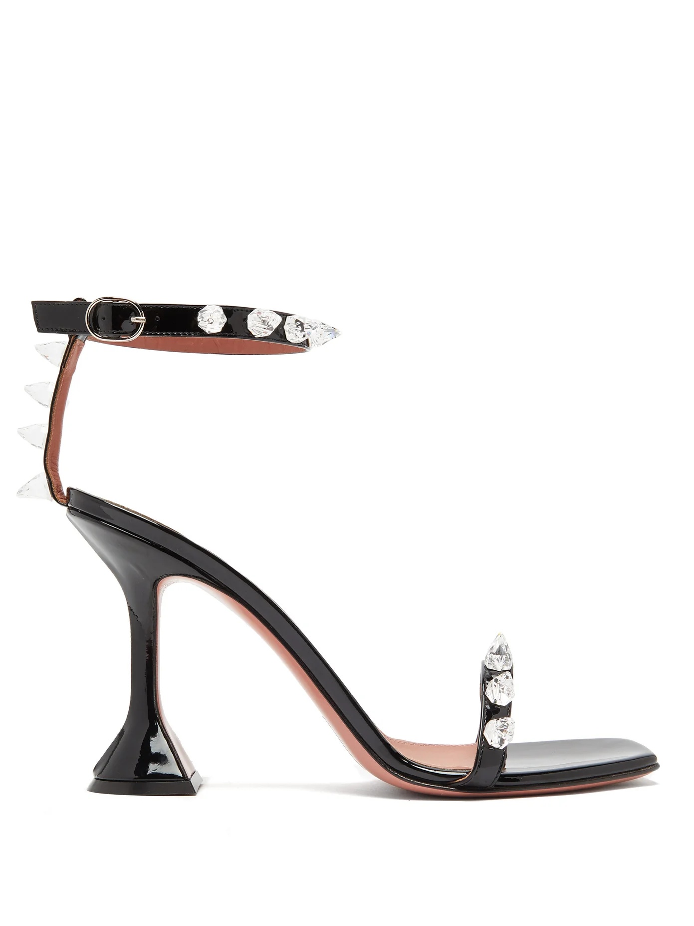 Julia spike-embellished wraparound PVC sandals - 1