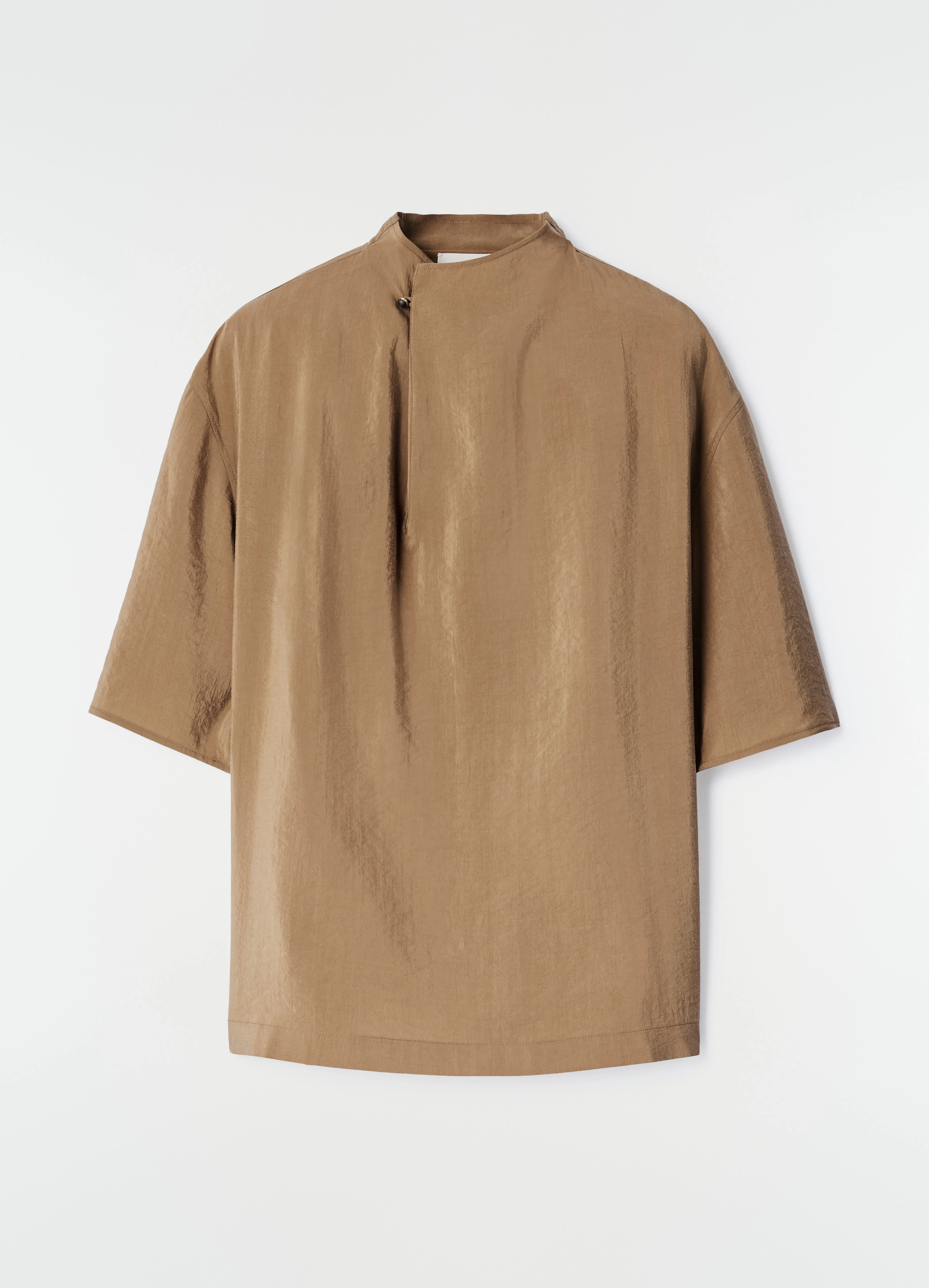 SOFT COLLAR TOP IN DRY SILK - 1