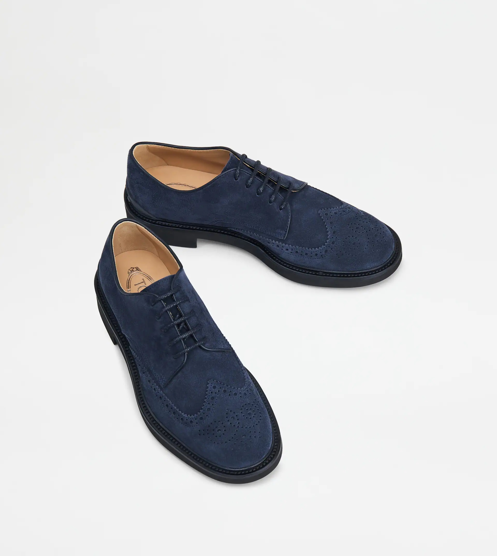 LACE-UPS IN SUEDE - BLUE - 3