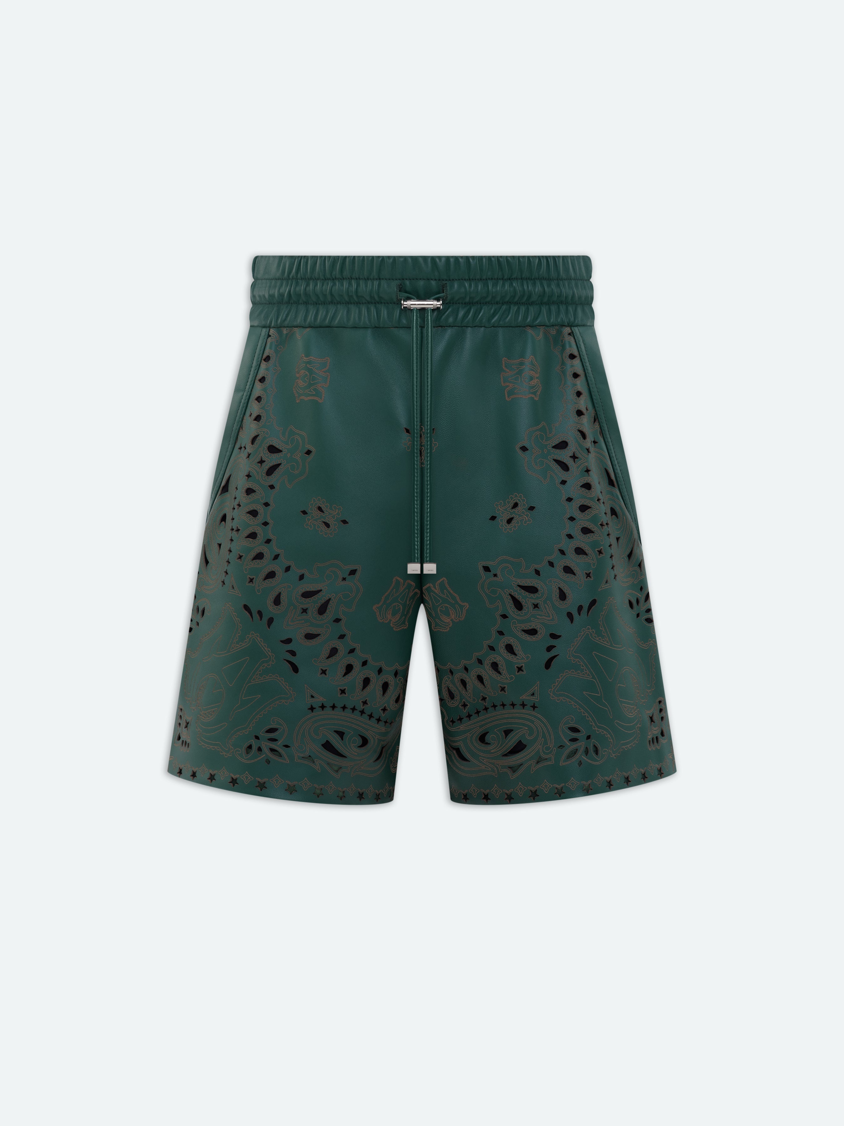 LEATHER BANDANA SHORT - 1