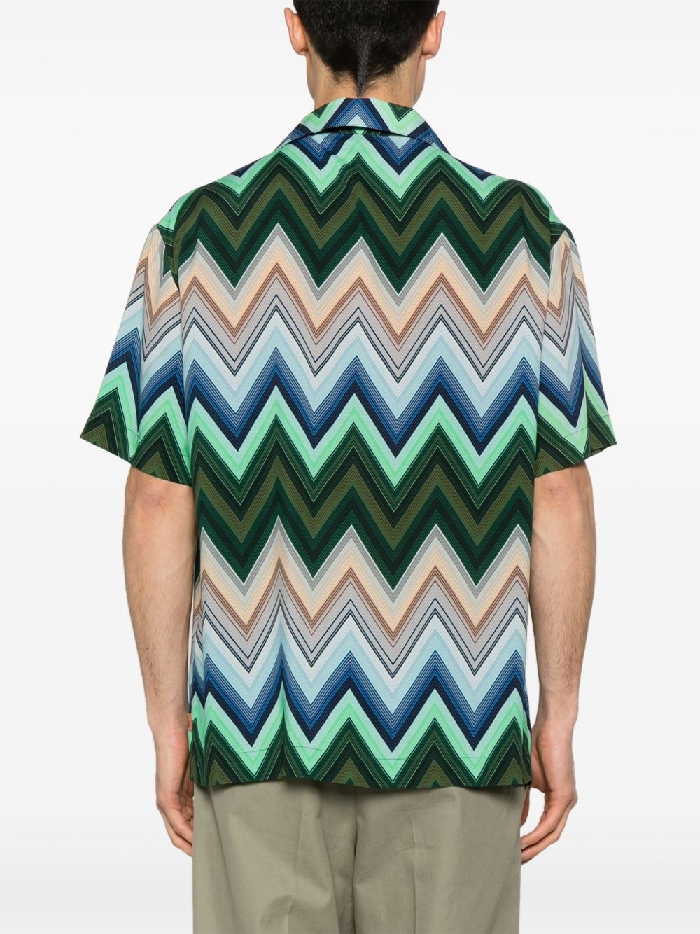 zigzag-print shirt - 4