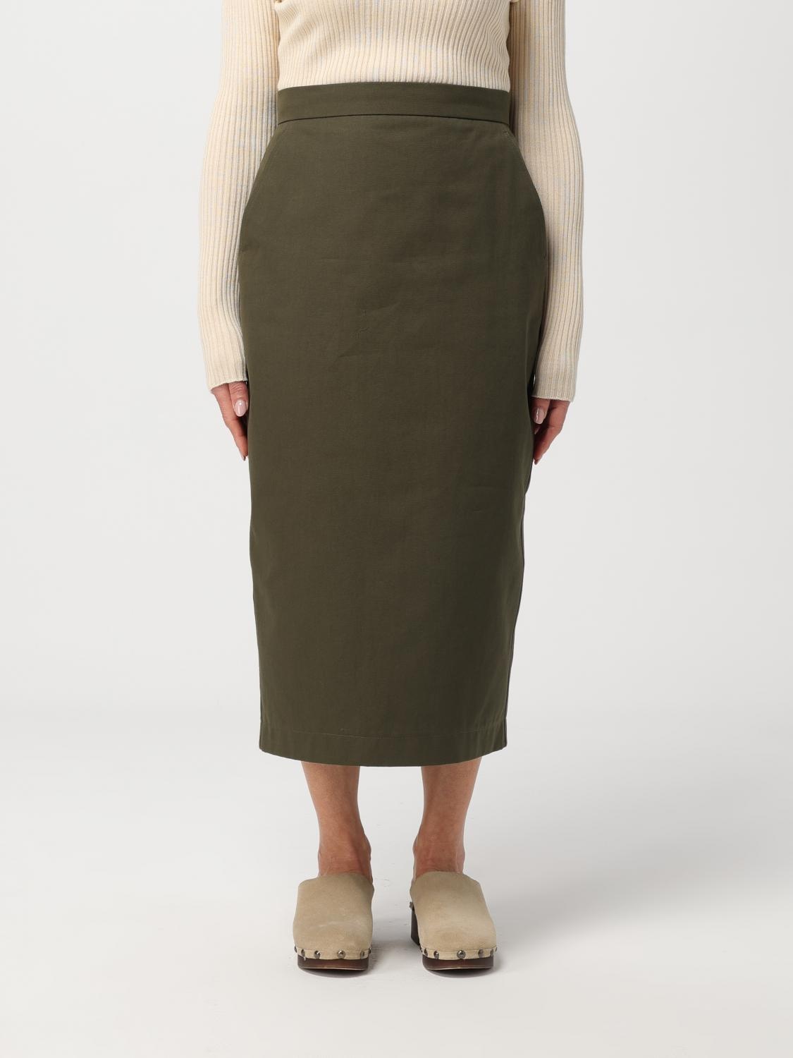 スカート MAX MARA Woman Skirt Green 2411101183600 003 Max Mara Max Mara Skirt Woman Green Women | luosophy