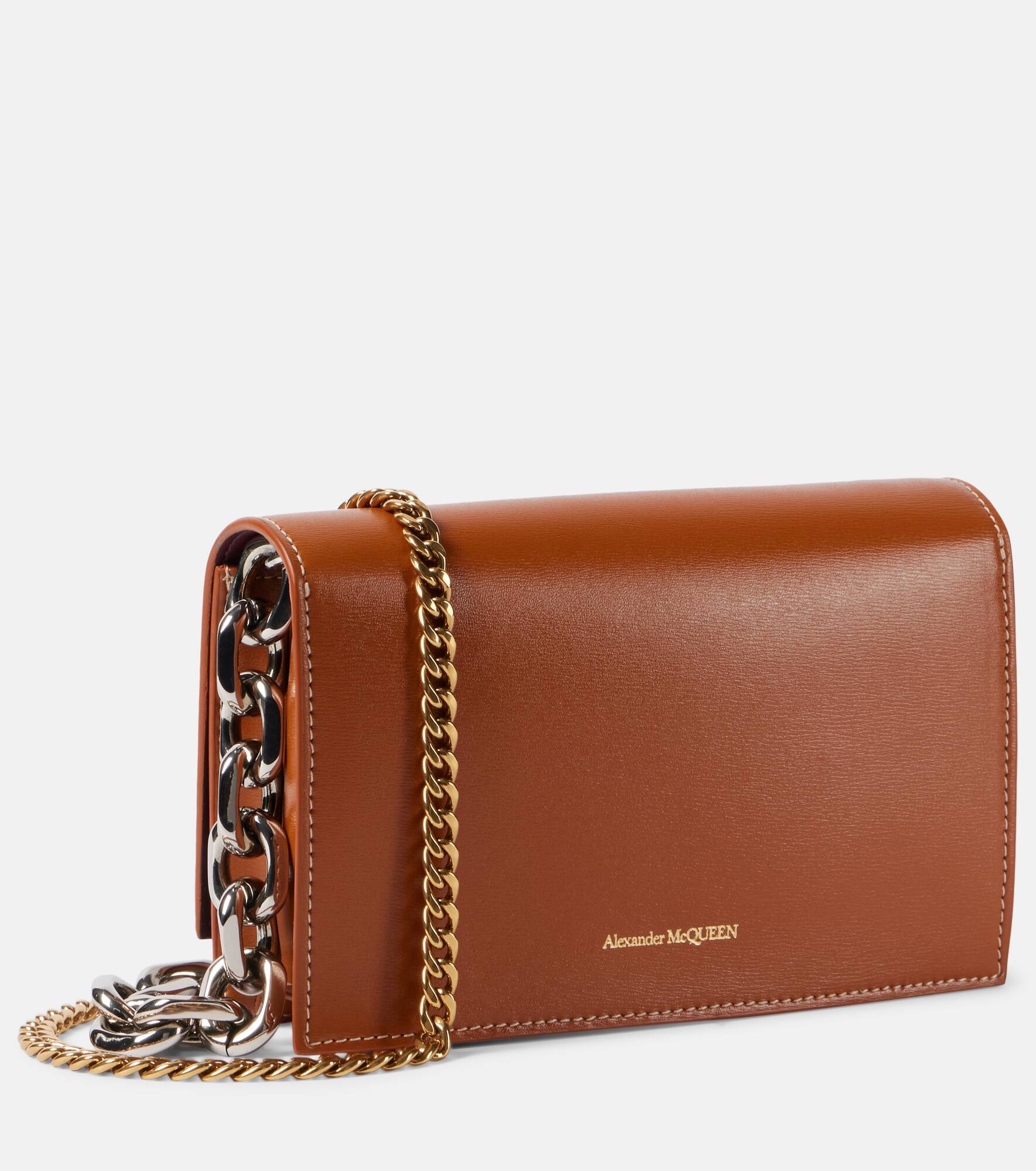 Skull Small leather crossbody bag - 4