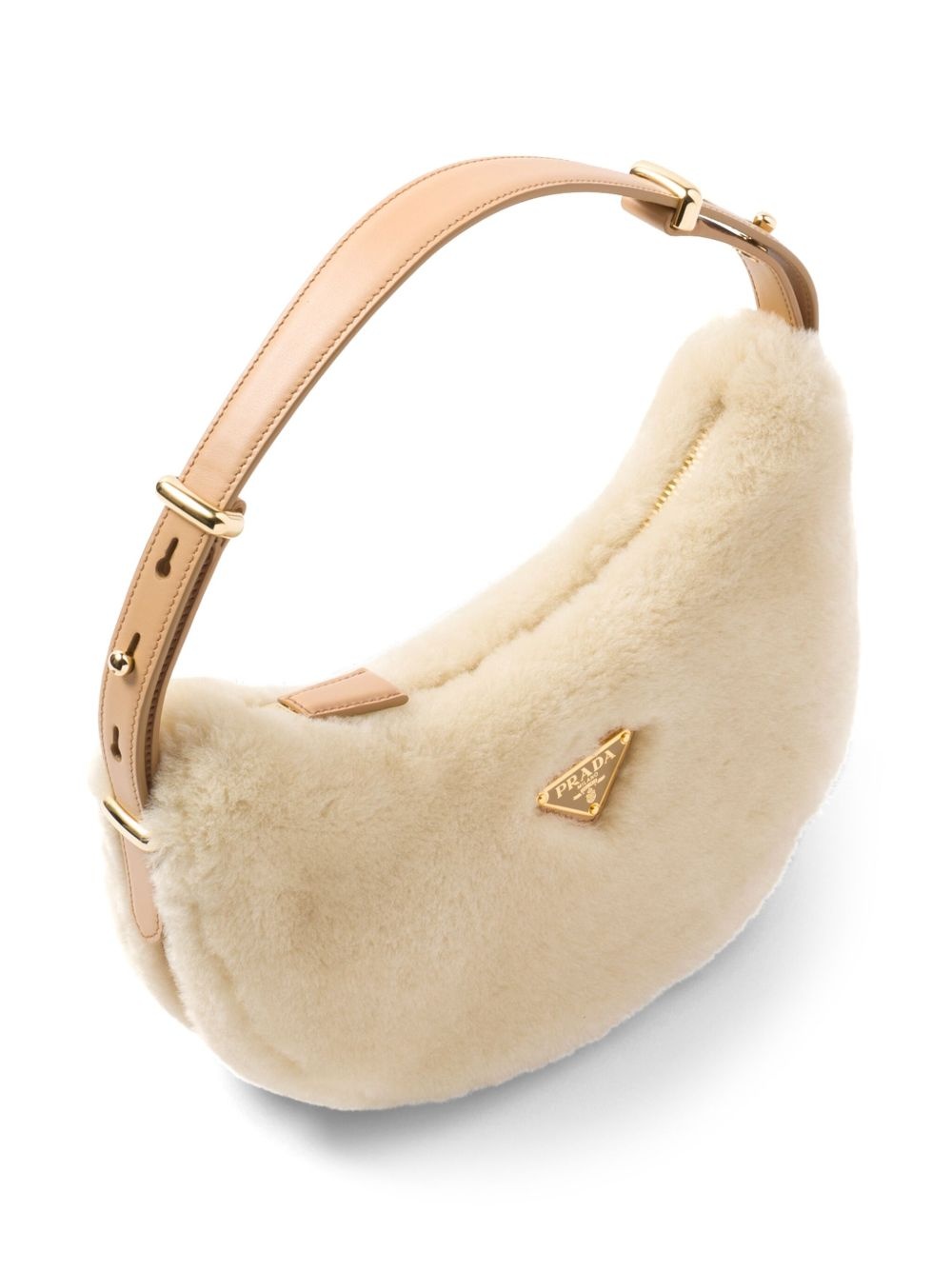 Arqué shearling shoulder bag - 5