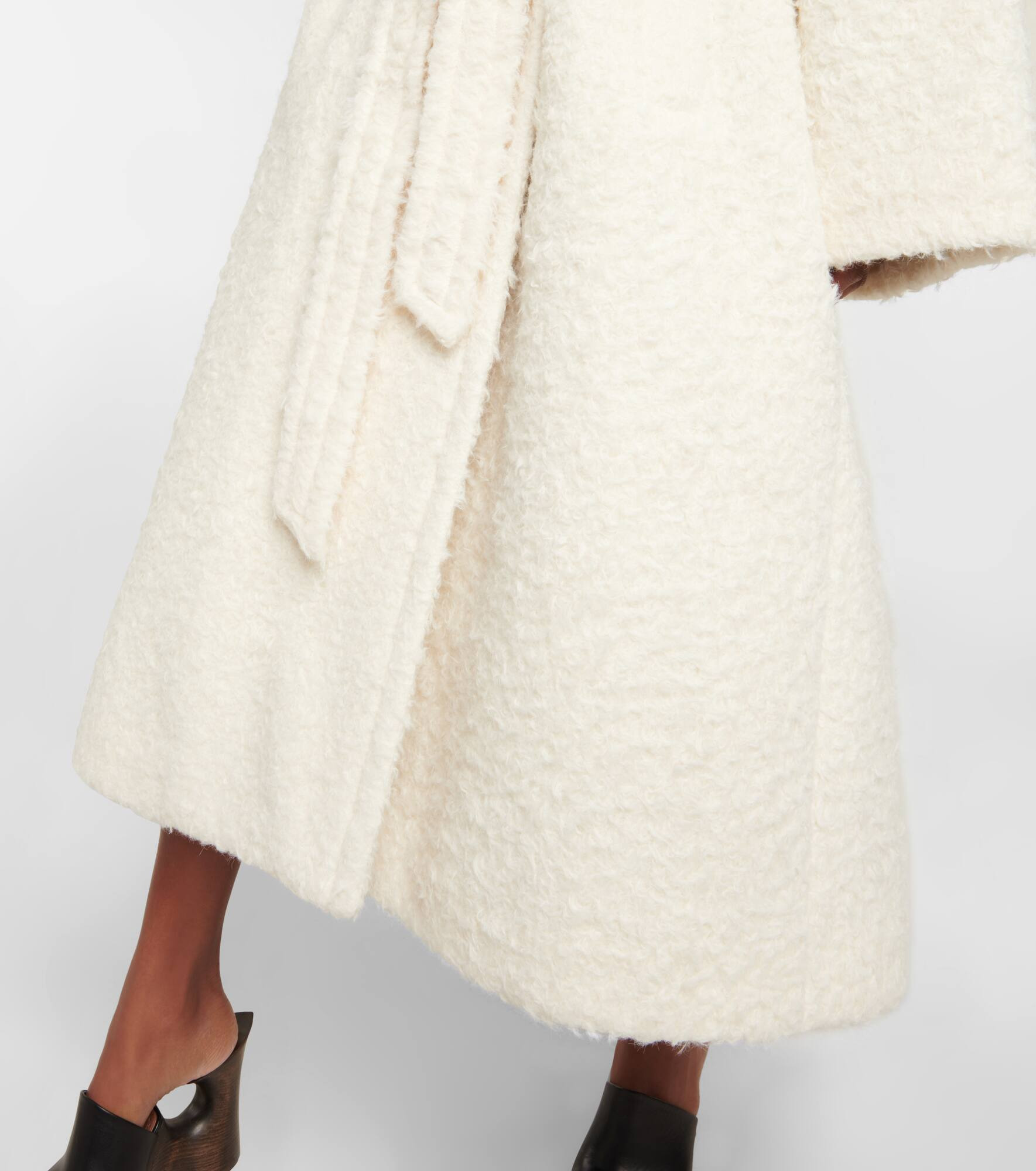 Alpaca wool and cotton coat - 5