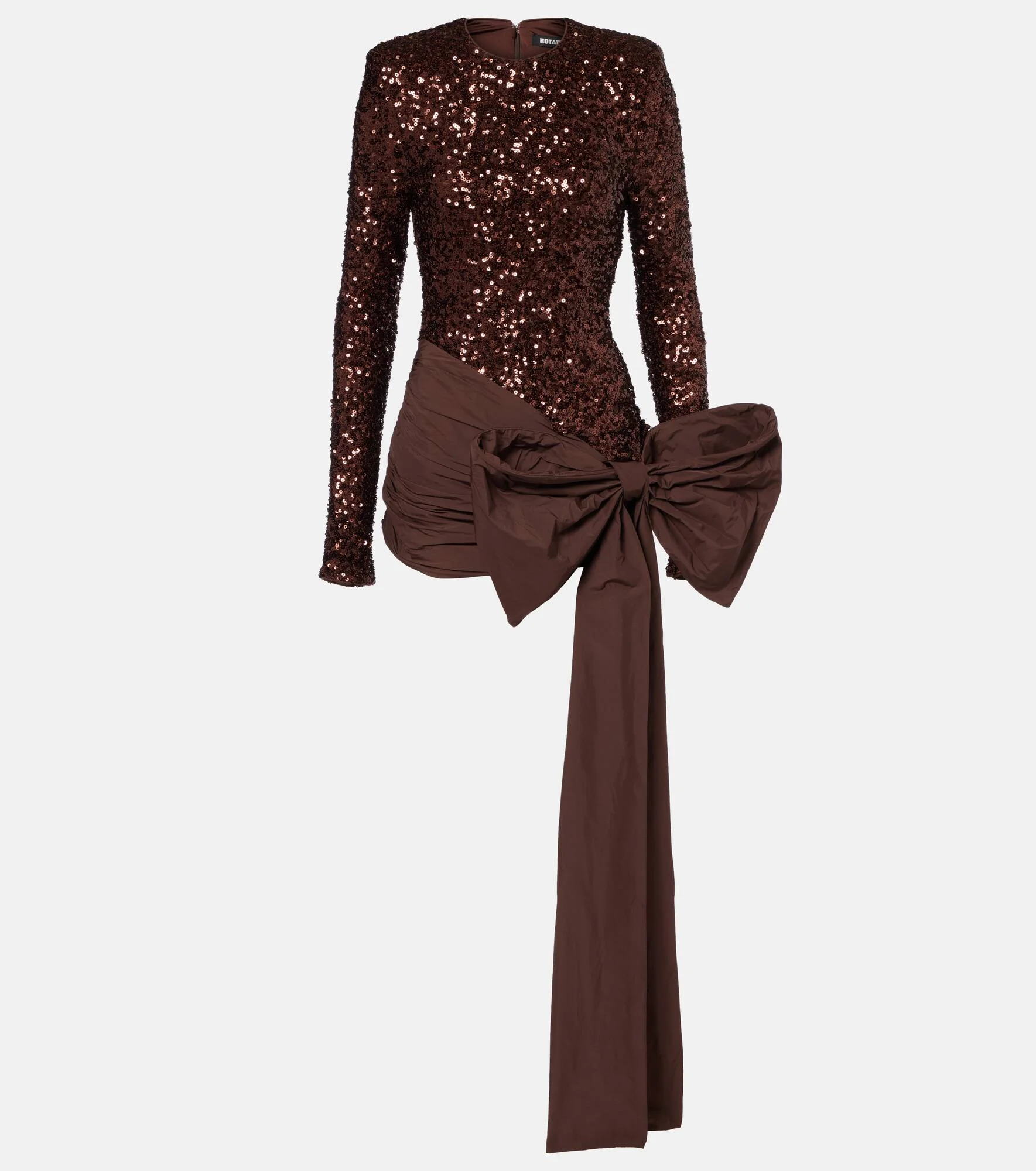 Bow-detail sequined minidress - 1