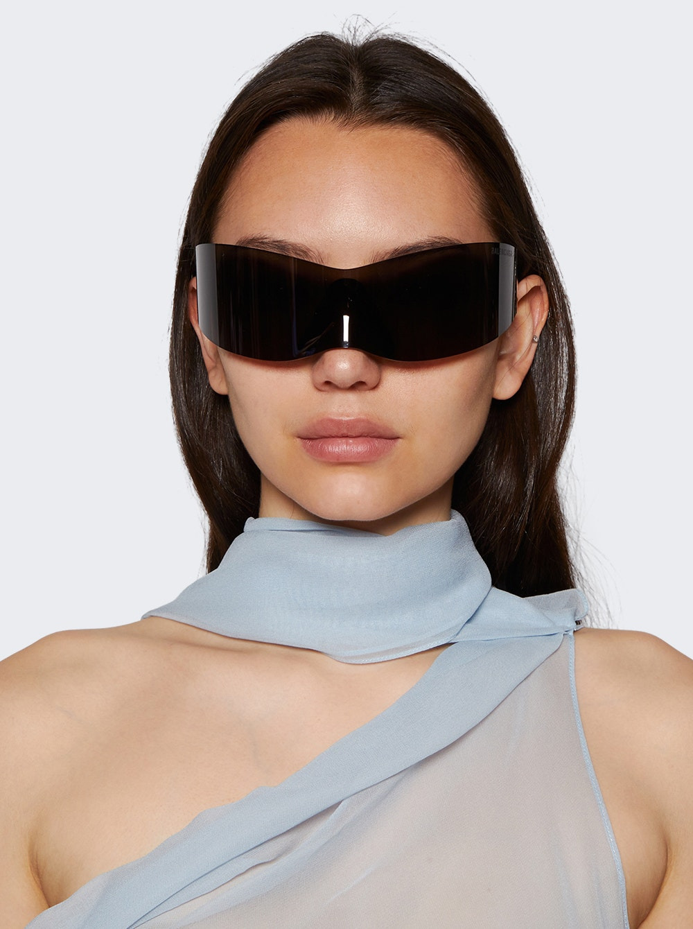 Panther Mask Sunglasses Solid Grey - 2